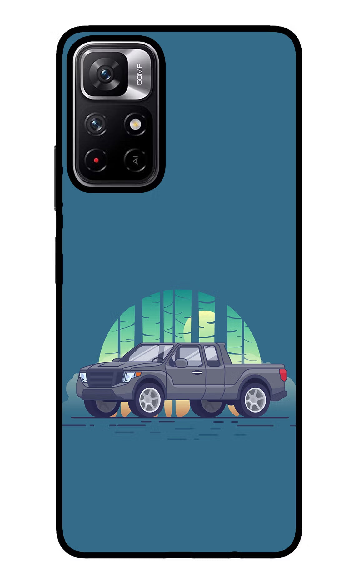 Retro Garage Vibe Redmi Note 11T 5G Back Cover - Retro Garage Vibe Redmi Note 11T 5G Glass Case Back Cover by Casekaro Retro Garage Vibe Redmi Note 11T 5G Glass Case Back Cover by Casekaro