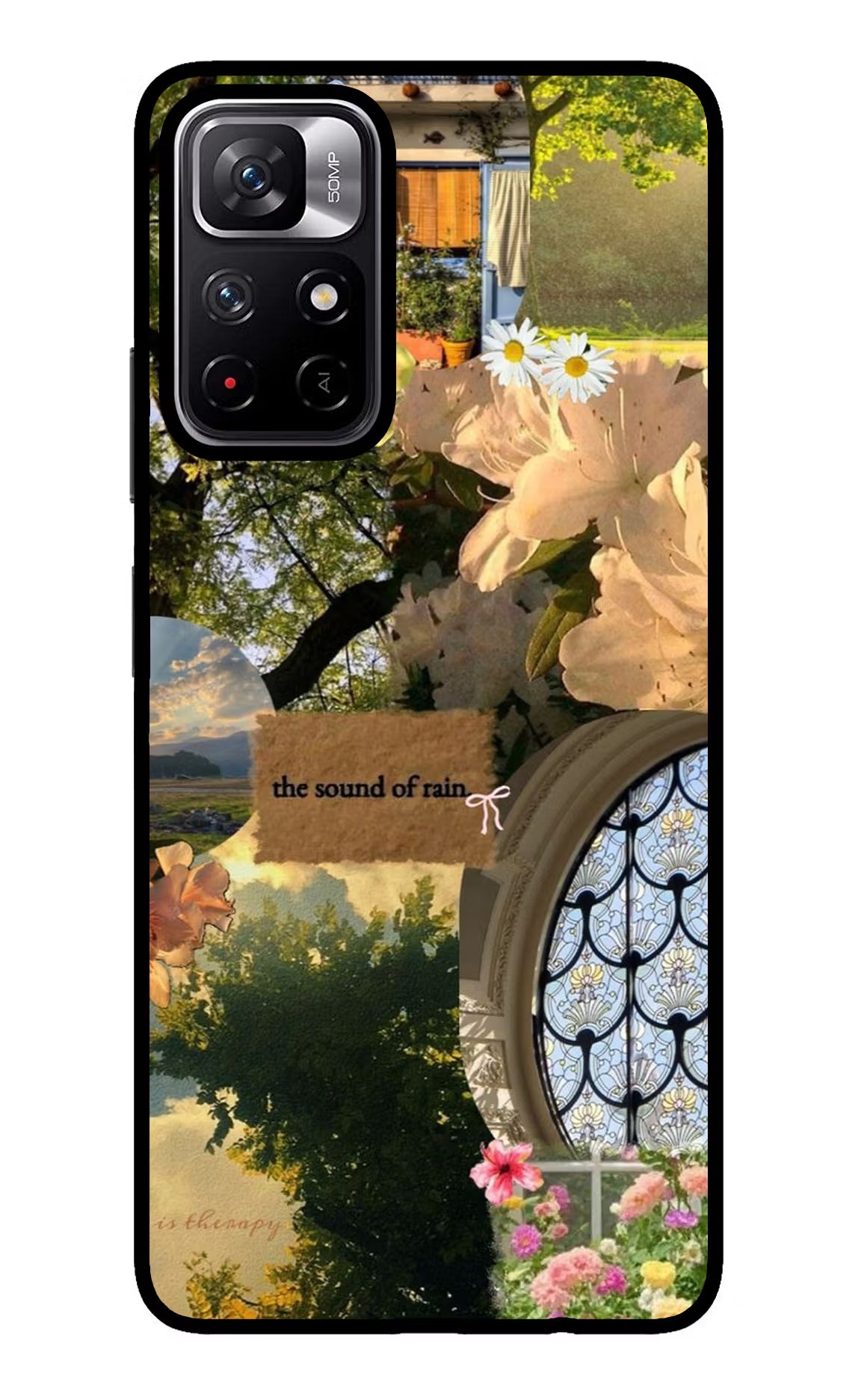 Rain Redmi Note 11T 5G Glass Case - Rain Redmi Note 11T 5G Glass Case Rain Redmi Note 11T 5G Glass Case