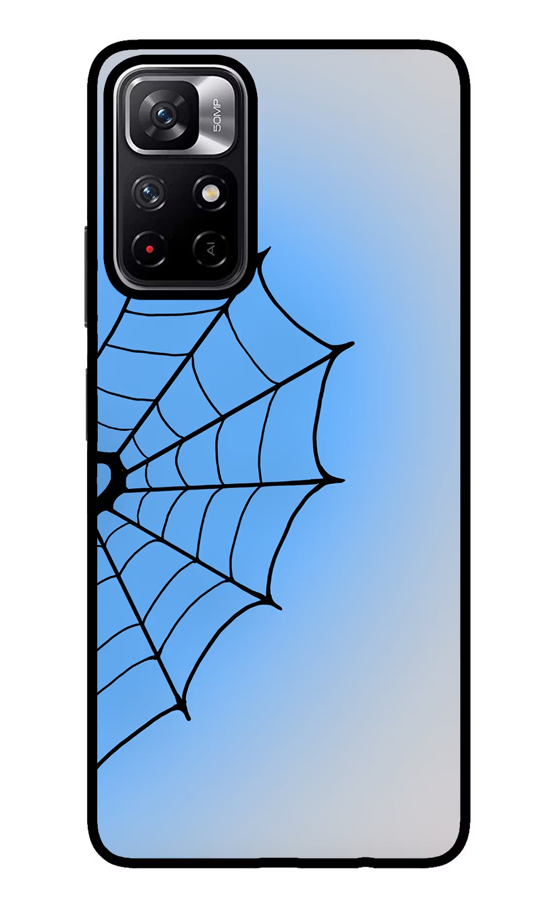 Blue Web Redmi Note 11T 5G Glass Case - Blue Web Redmi Note 11T 5G Glass Case Blue Web Redmi Note 11T 5G Glass Case