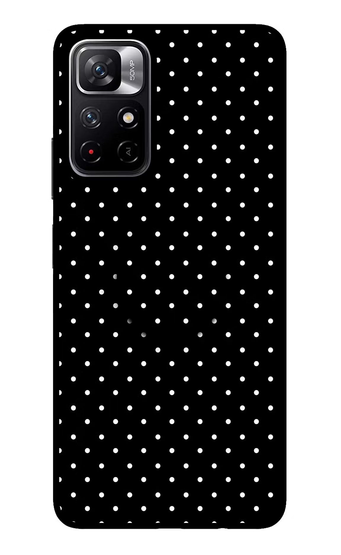 White Dots Redmi Note 11T 5G Pop Case - White Dots Redmi Note 11T 5G Pop Case by Casekaro White Dots Redmi Note 11T 5G Pop Case by Casekaro