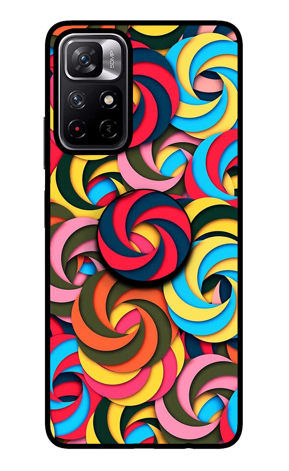 Spiral Pattern Redmi Note 11T 5G Pop Case - Spiral Pattern Redmi Note 11T 5G Pop Case by Casekaro Spiral Pattern Redmi Note 11T 5G Pop Case by Casekaro