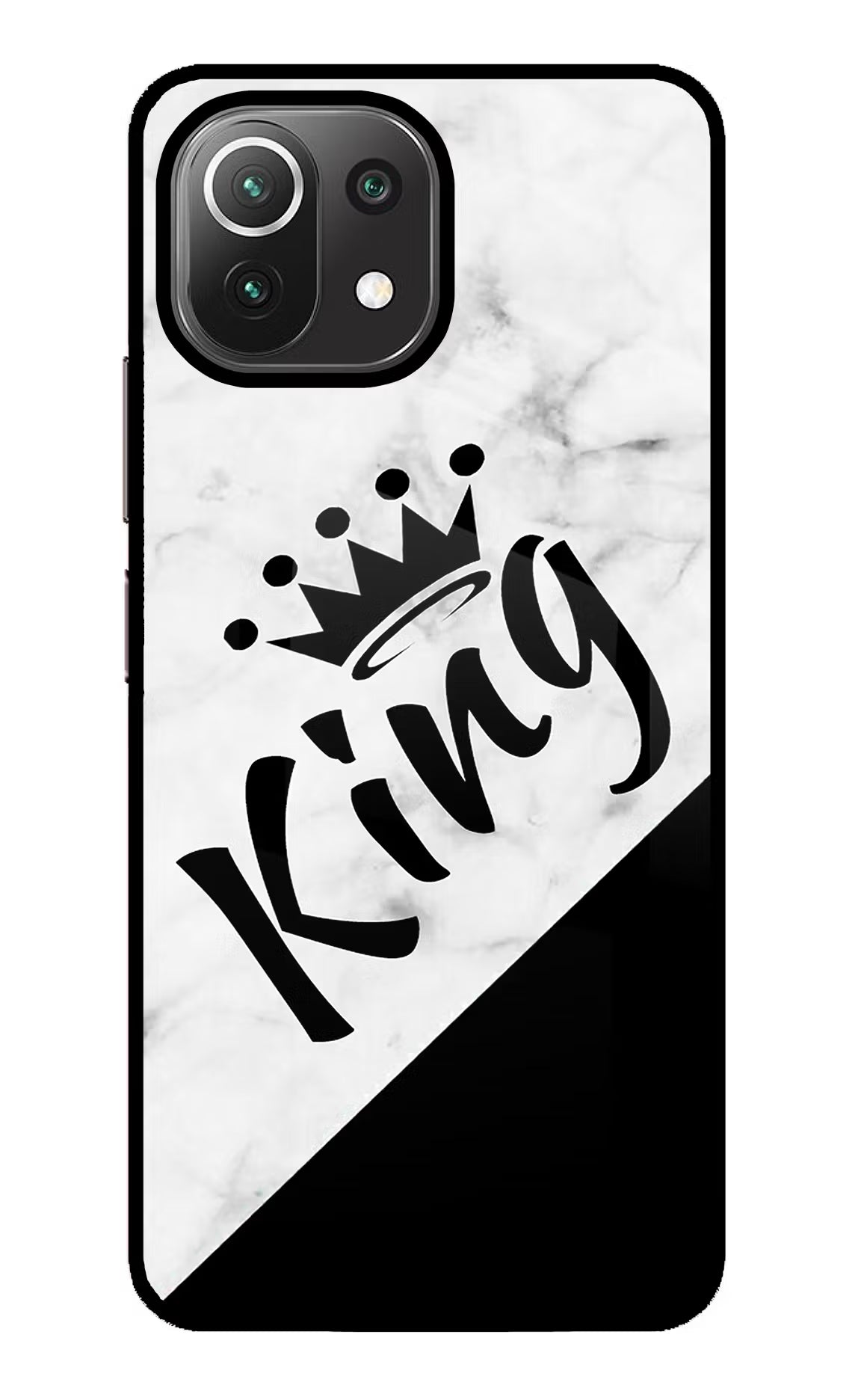 King Mi 11 Lite NE 5G Back Cover - King Mi 11 Lite NE 5G Glass Case Back Cover by Casekaro King Mi 11 Lite NE 5G Glass Case Back Cover by Casekaro
