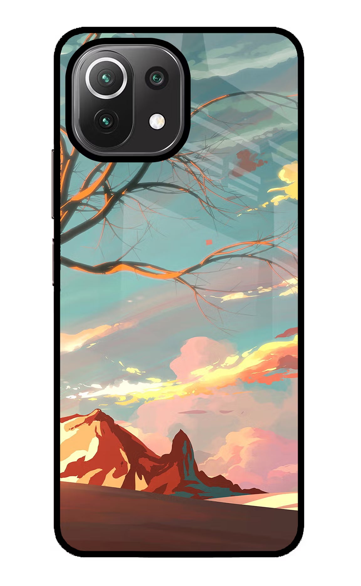Scenery Mi 11 Lite NE 5G Back Cover - Scenery Mi 11 Lite NE 5G Glass Case Back Cover by Casekaro Scenery Mi 11 Lite NE 5G Glass Case Back Cover by Casekaro