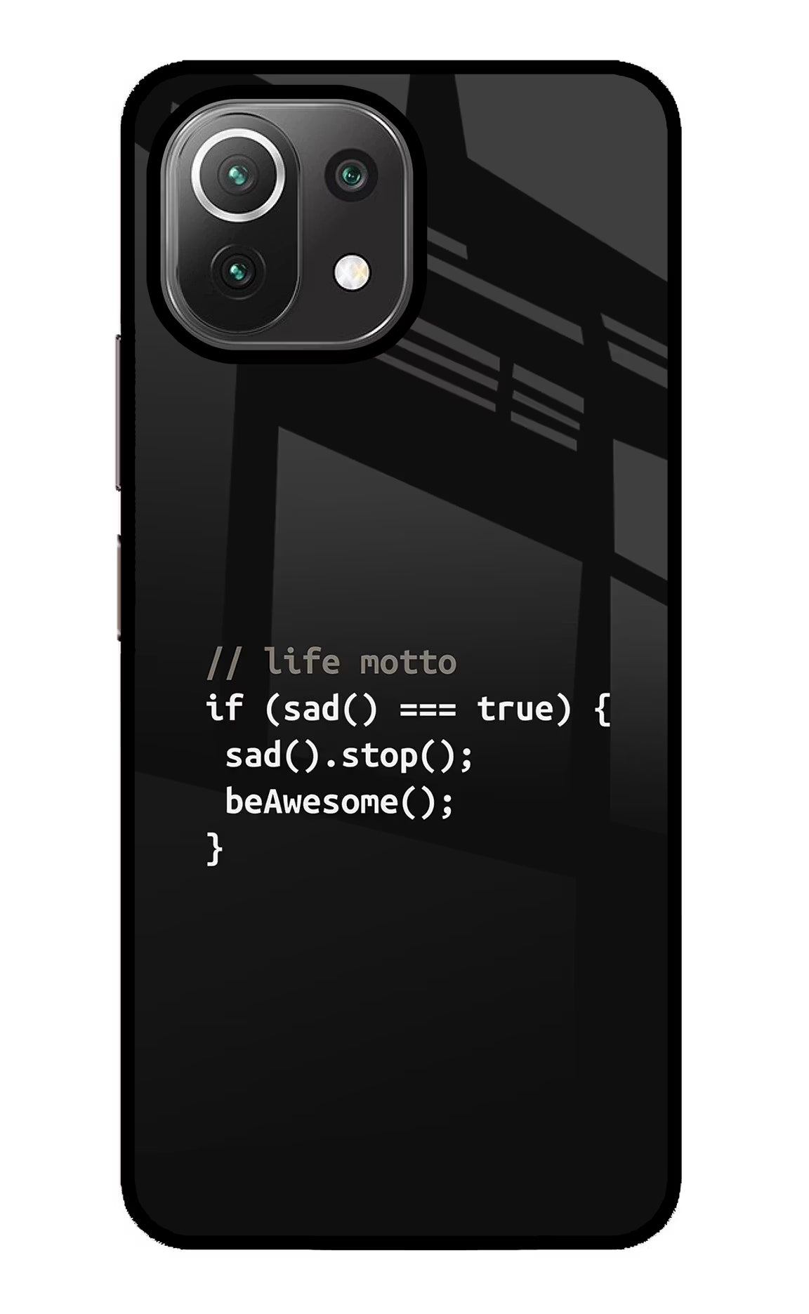 Life Motto Code Mi 11 Lite NE 5G Glass Case - Life Motto Code Mi 11 Lite NE 5G Glass Case Life Motto Code Mi 11 Lite NE 5G Glass Case