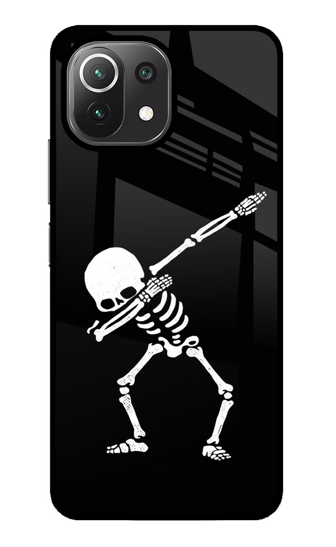 Dabbing Skeleton Art Mi 11 Lite NE 5G Glass Case - Dabbing Skeleton Art Mi 11 Lite NE 5G Glass Case Dabbing Skeleton Art Mi 11 Lite NE 5G Glass Case