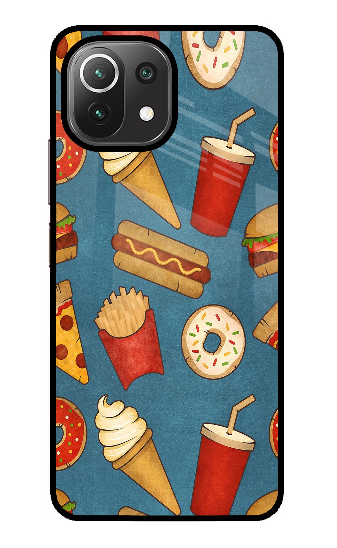 Foodie Mi 11 Lite NE 5G Glass Case - Foodie Mi 11 Lite NE 5G Glass Case Foodie Mi 11 Lite NE 5G Glass Case