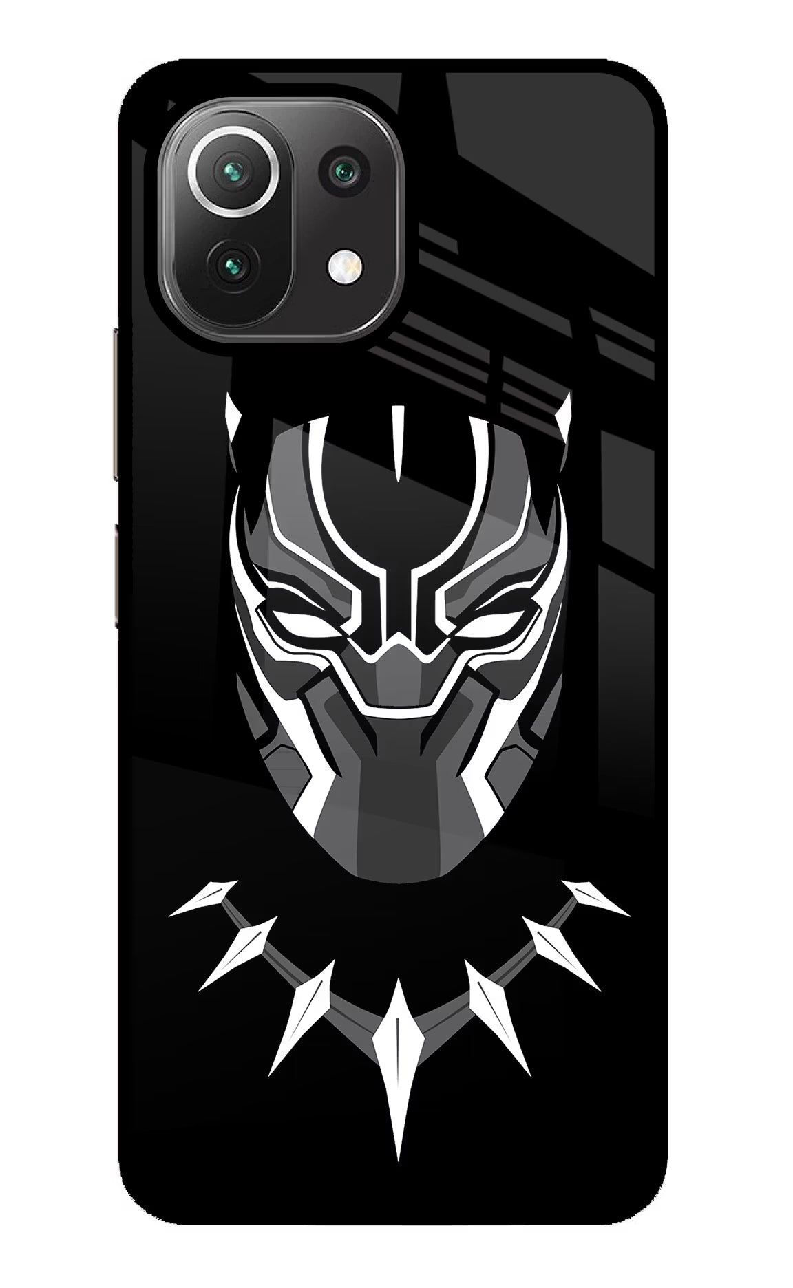 Black Panther Mi 11 Lite NE 5G Glass Case - Black Panther Mi 11 Lite NE 5G Glass Case Black Panther Mi 11 Lite NE 5G Glass Case