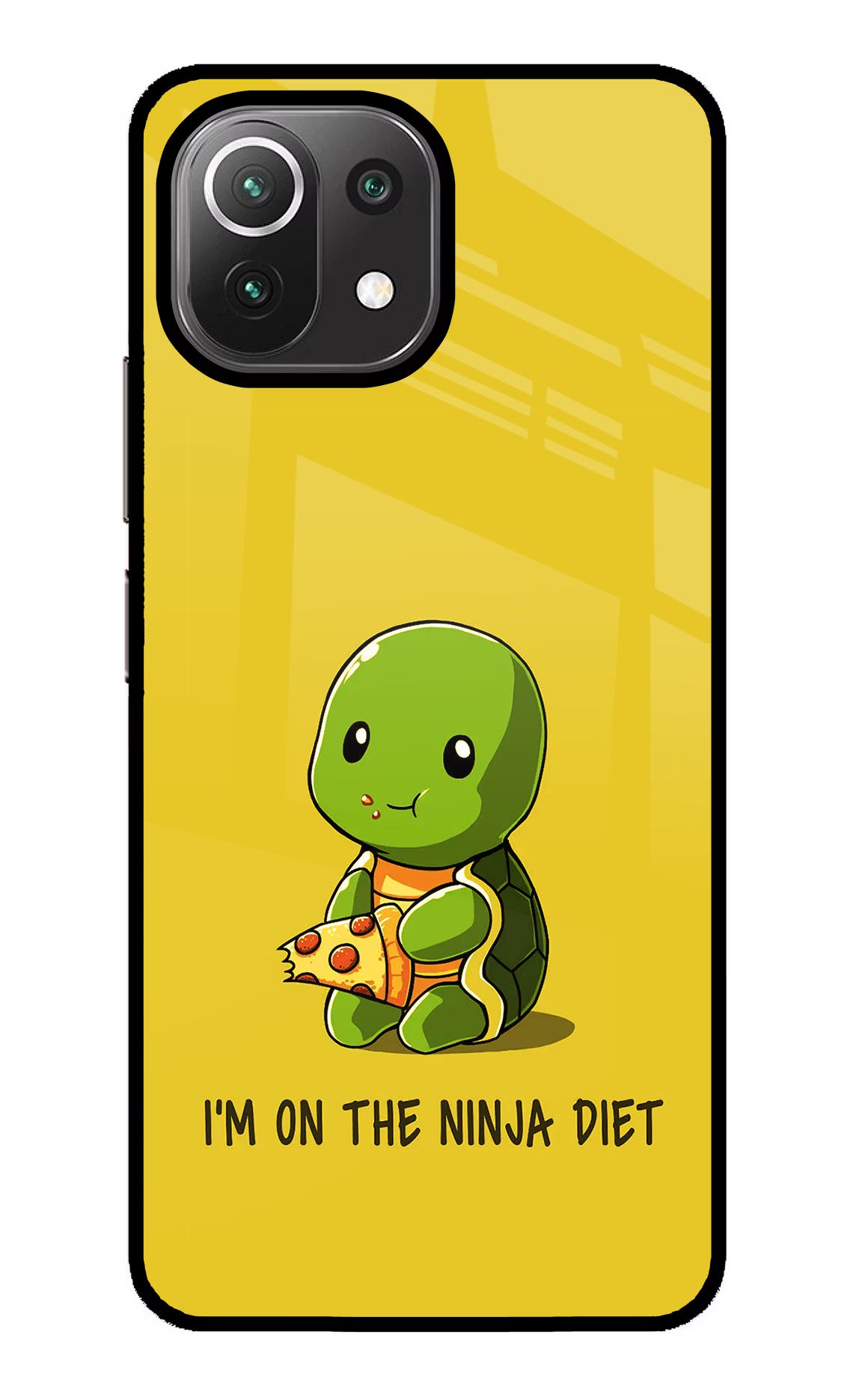 I'm on Ninja Diet Mi 11 Lite NE 5G Back Cover - I'm on Ninja Diet Mi 11 Lite NE 5G Glass Case Back Cover by Casekaro I'm on Ninja Diet Mi 11 Lite NE 5G Glass Case Back Cover by Casekaro