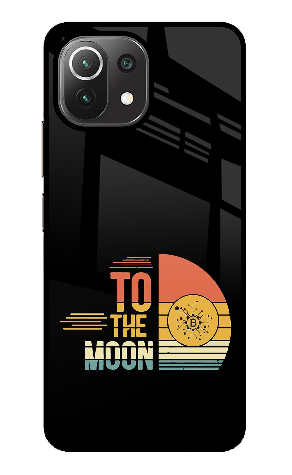 To the Moon Mi 11 Lite NE 5G Back Cover - To the Moon Mi 11 Lite NE 5G Glass Case Back Cover by Casekaro To the Moon Mi 11 Lite NE 5G Glass Case Back Cover by Casekaro