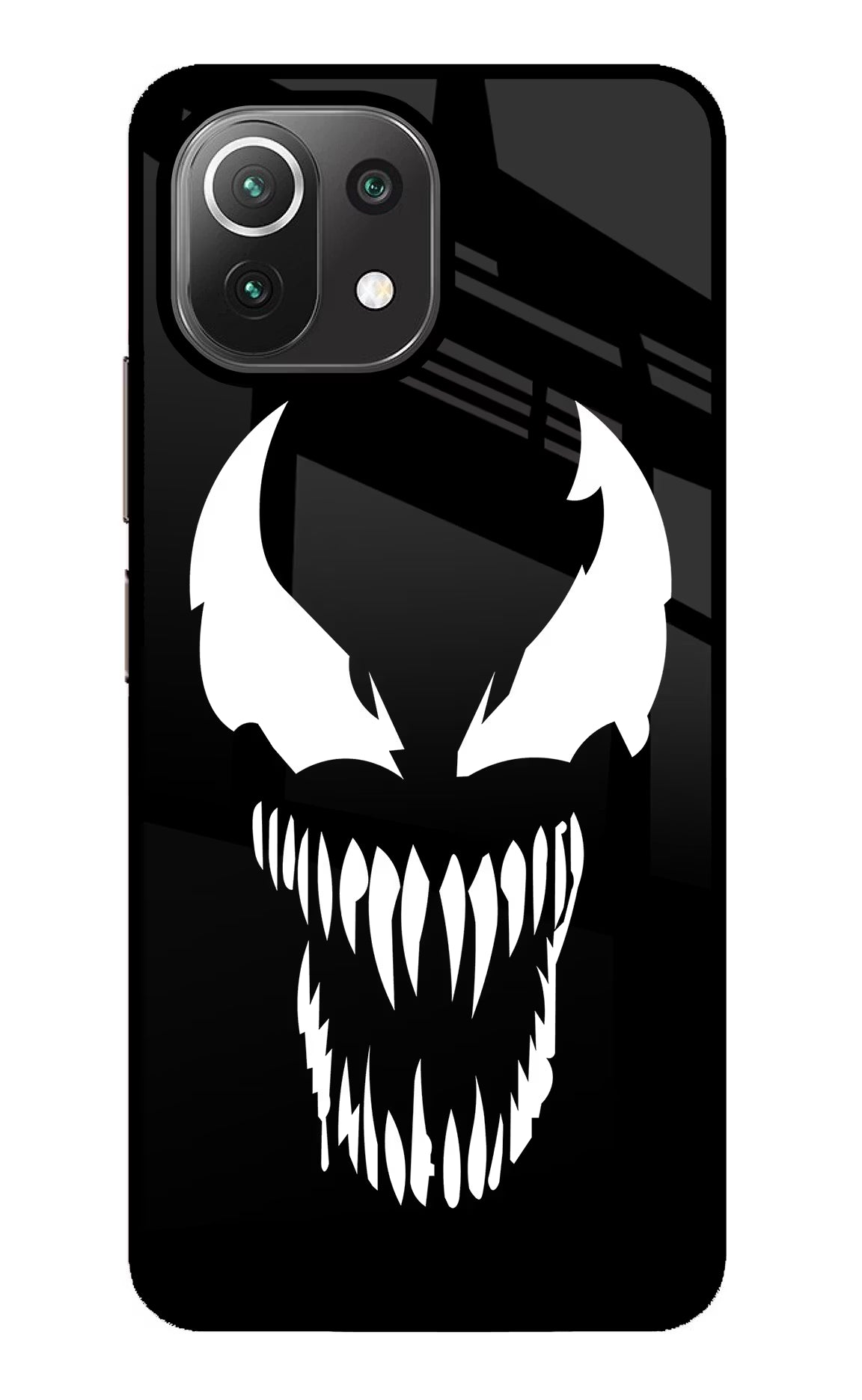 Venom Mi 11 Lite NE 5G Back Cover - Venom Mi 11 Lite NE 5G Glass Case Back Cover by Casekaro Venom Mi 11 Lite NE 5G Glass Case Back Cover by Casekaro