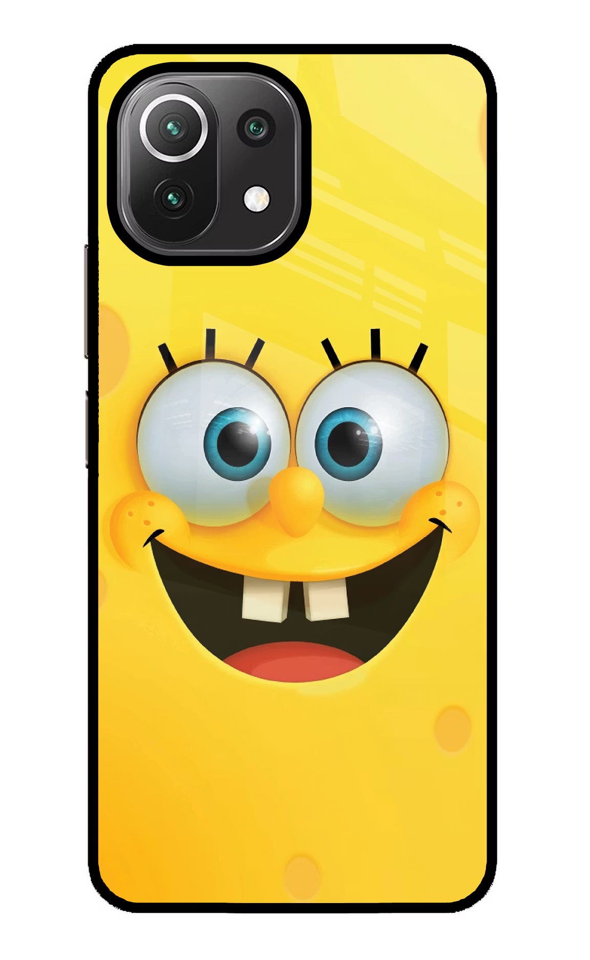 Sponge 1 Mi 11 Lite NE 5G Back Cover - Sponge 1 Mi 11 Lite NE 5G Glass Case Back Cover by Casekaro Sponge 1 Mi 11 Lite NE 5G Glass Case Back Cover by Casekaro