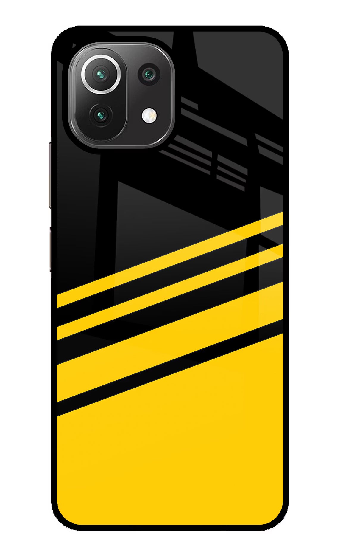 Yellow Shades Mi 11 Lite NE 5G Glass Case - Yellow Shades Mi 11 Lite NE 5G Glass Case Yellow Shades Mi 11 Lite NE 5G Glass Case
