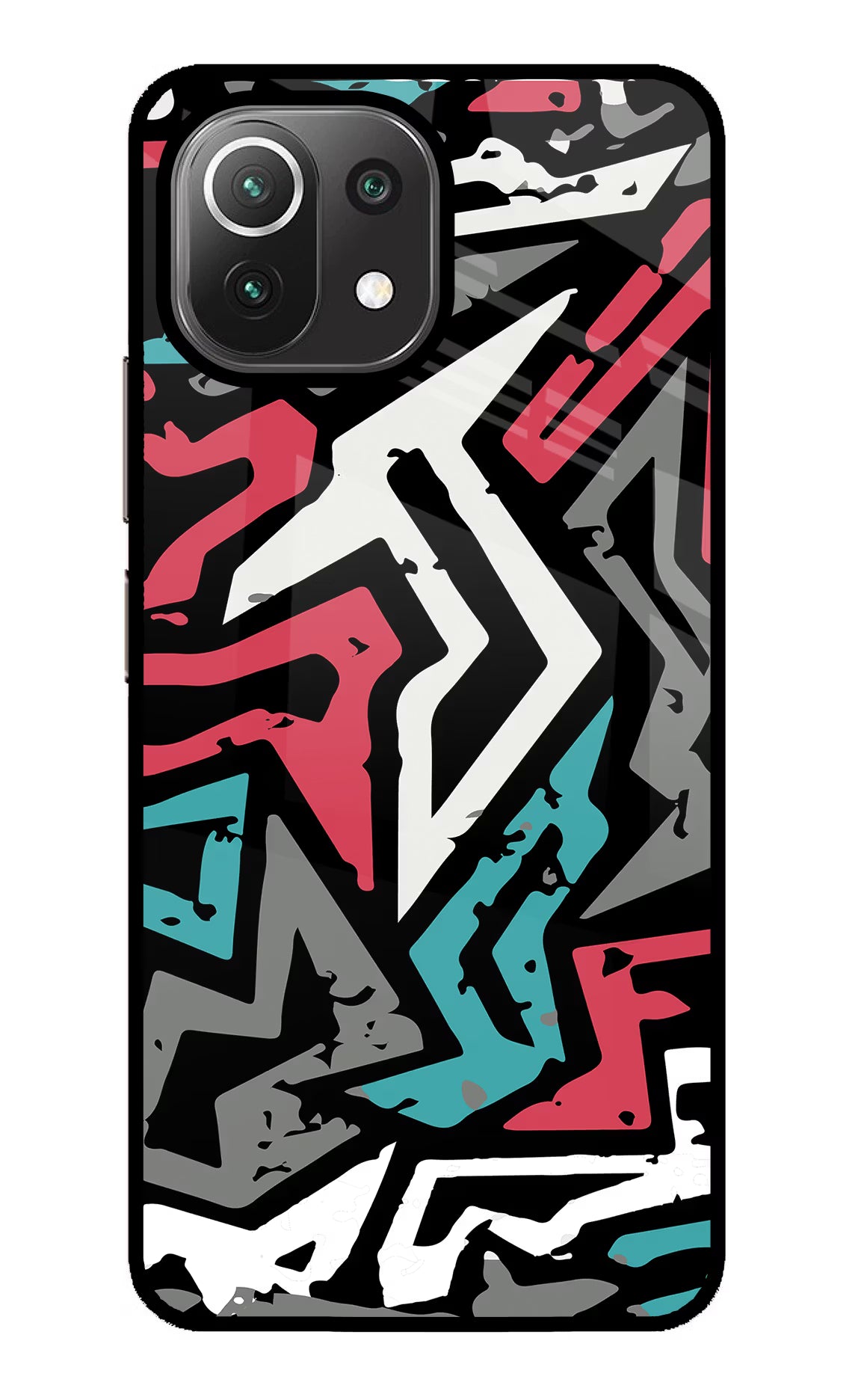 Geometric Graffiti Mi 11 Lite NE 5G Glass Case - Geometric Graffiti Mi 11 Lite NE 5G Glass Case Geometric Graffiti Mi 11 Lite NE 5G Glass Case