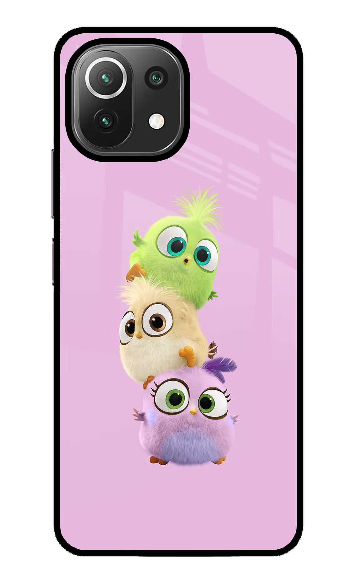Cute Little Birds Mi 11 Lite NE 5G Back Cover - Cute Little Birds Mi 11 Lite NE 5G Glass Case Back Cover by Casekaro Cute Little Birds Mi 11 Lite NE 5G Glass Case Back Cover by Casekaro
