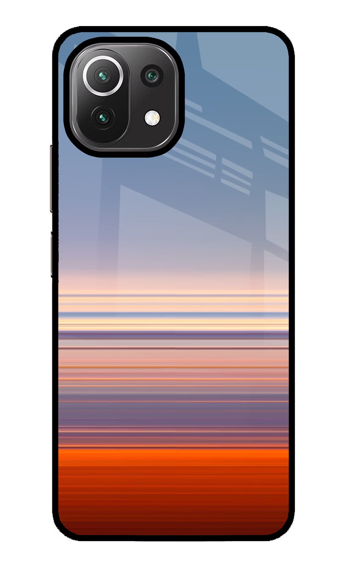 Morning Colors Mi 11 Lite NE 5G Back Cover - Morning Colors Mi 11 Lite NE 5G Glass Case Back Cover by Casekaro Morning Colors Mi 11 Lite NE 5G Glass Case Back Cover by Casekaro