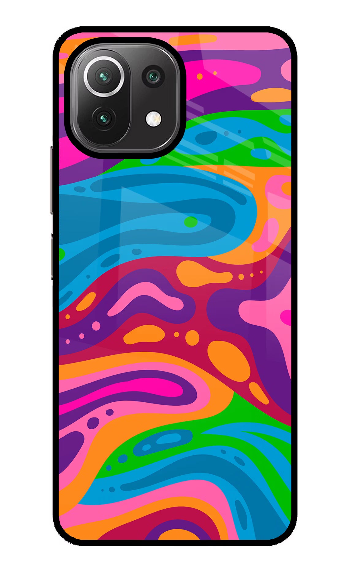 Trippy Pattern Mi 11 Lite NE 5G Glass Case - Trippy Pattern Mi 11 Lite NE 5G Glass Case Trippy Pattern Mi 11 Lite NE 5G Glass Case