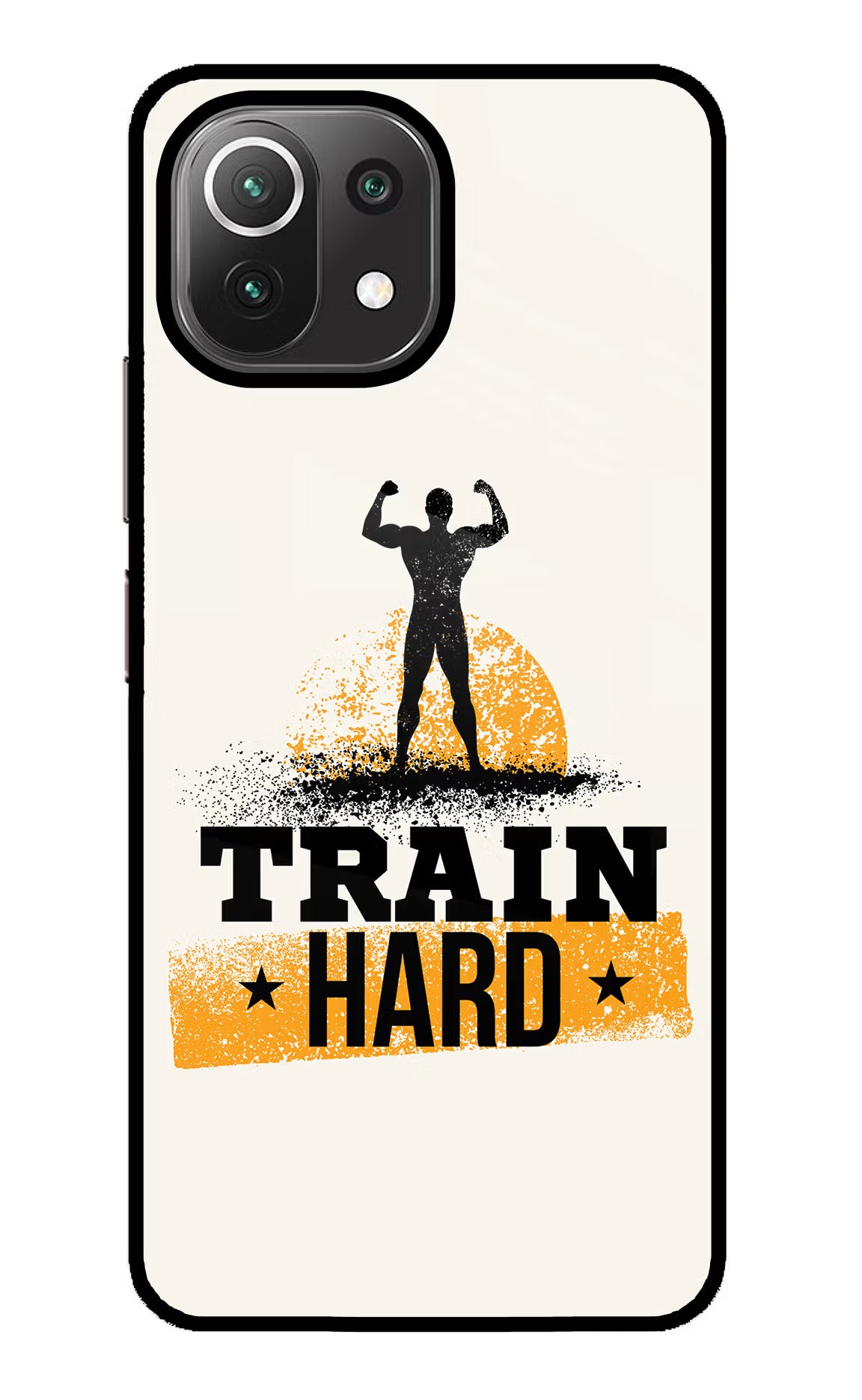 Train Hard Mi 11 Lite NE 5G Glass Case - Train Hard Mi 11 Lite NE 5G Glass Case Train Hard Mi 11 Lite NE 5G Glass Case