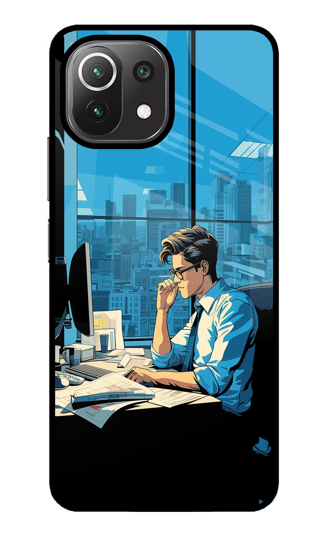 Focused Hustler (AI Generated) Mi 11 Lite NE 5G Glass Case - Focused Hustler (AI Generated) Mi 11 Lite NE 5G Glass Case Focused Hustler (AI Generated) Mi 11 Lite NE 5G Glass Case