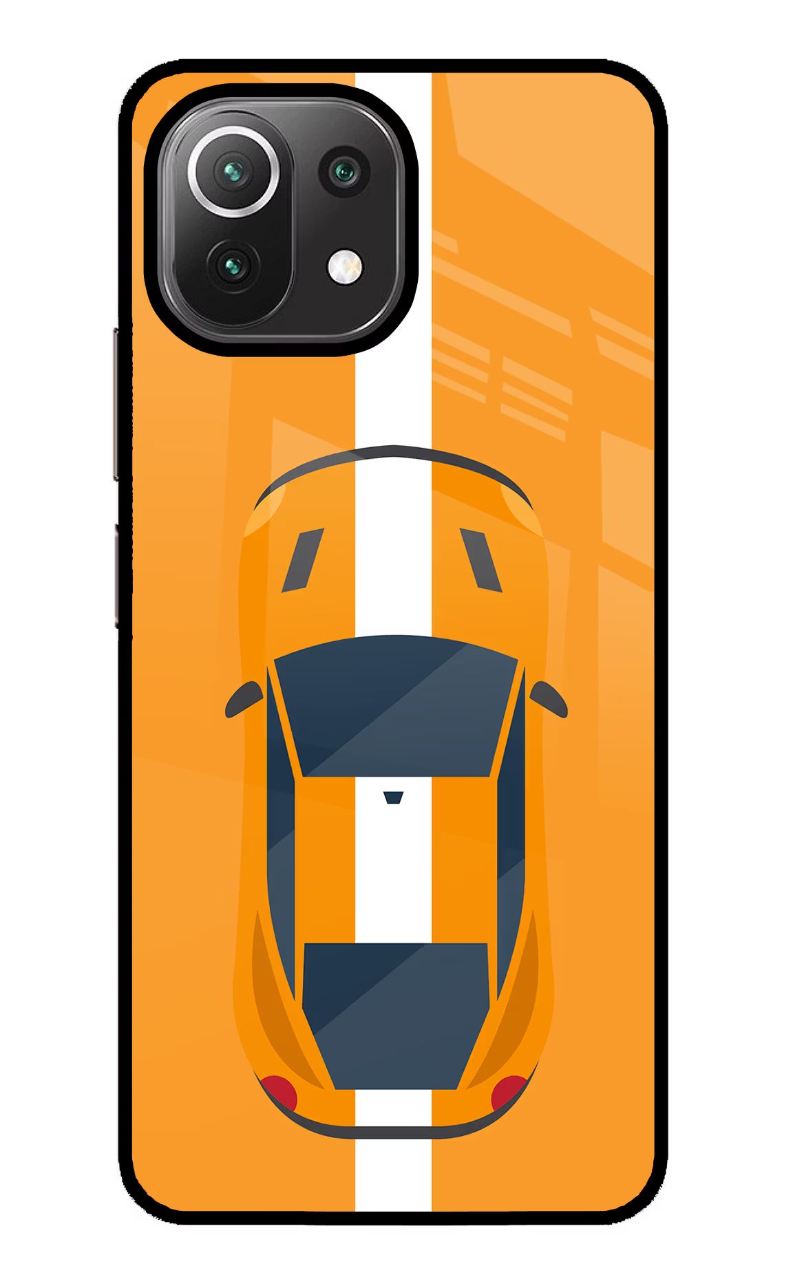 Highway Pursuit Mi 11 Lite NE 5G Back Cover - Highway Pursuit Mi 11 Lite NE 5G Glass Case Back Cover by Casekaro Highway Pursuit Mi 11 Lite NE 5G Glass Case Back Cover by Casekaro