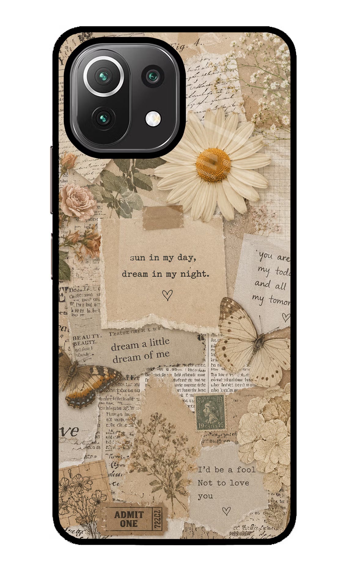 Vintage case Mi 11 Lite NE 5G Glass Case - Vintage case Mi 11 Lite NE 5G Glass Case Vintage case Mi 11 Lite NE 5G Glass Case