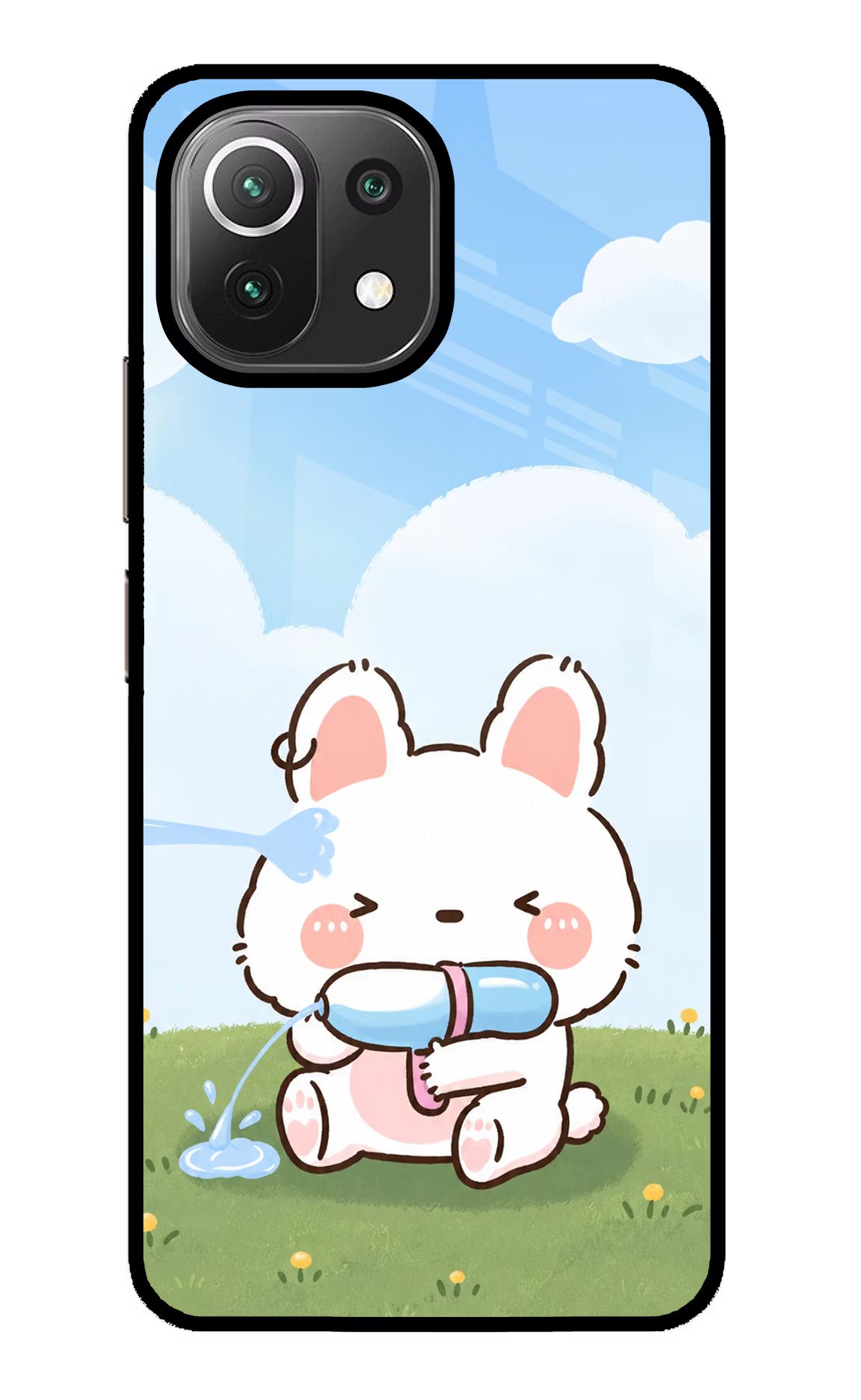 Bunny Treat Mi 11 Lite NE 5G Glass Case - Bunny Treat Mi 11 Lite NE 5G Glass Case Bunny Treat Mi 11 Lite NE 5G Glass Case