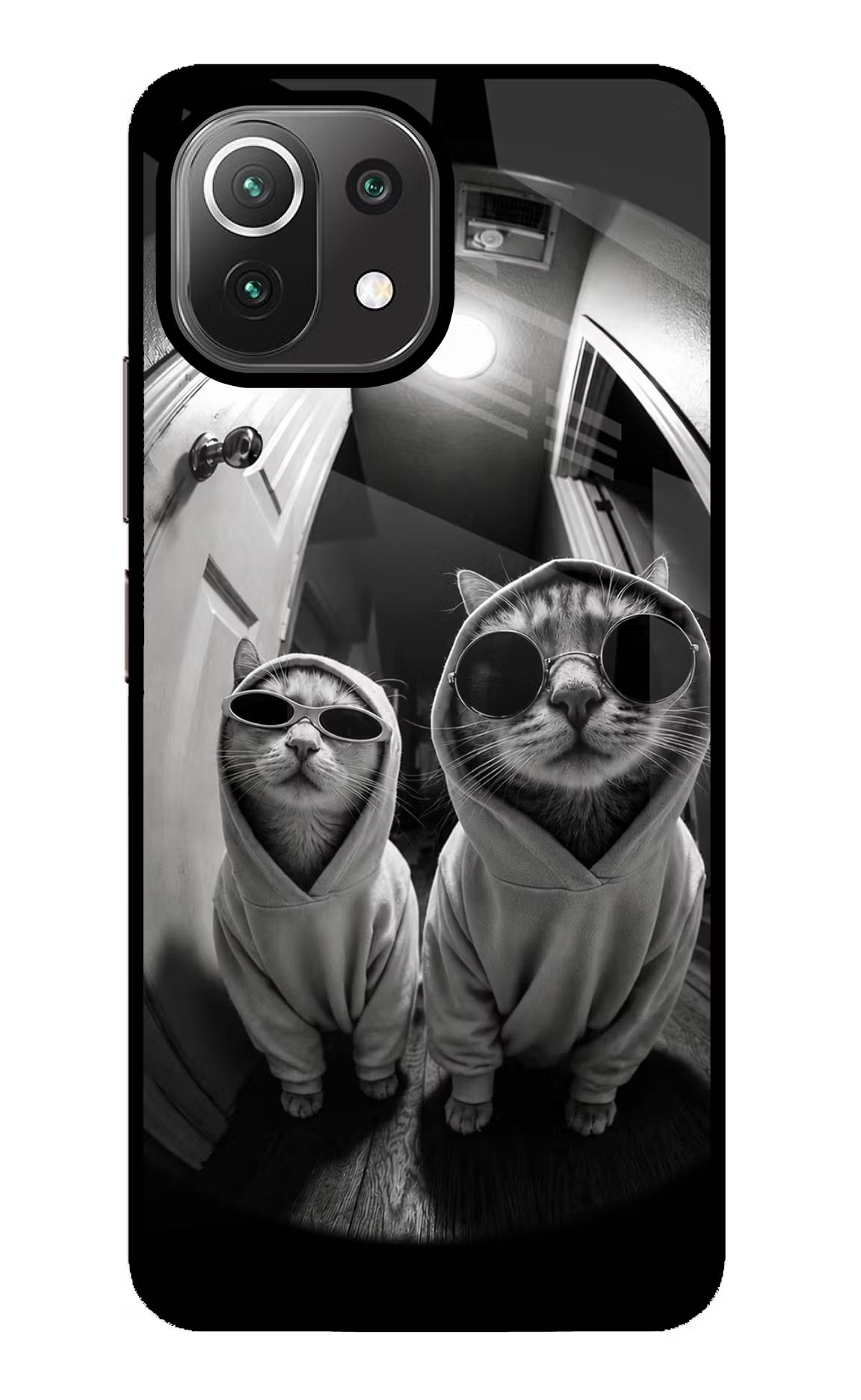 Hood Cats Mi 11 Lite NE 5G Glass Case - Hood Cats Mi 11 Lite NE 5G Glass Case Hood Cats Mi 11 Lite NE 5G Glass Case