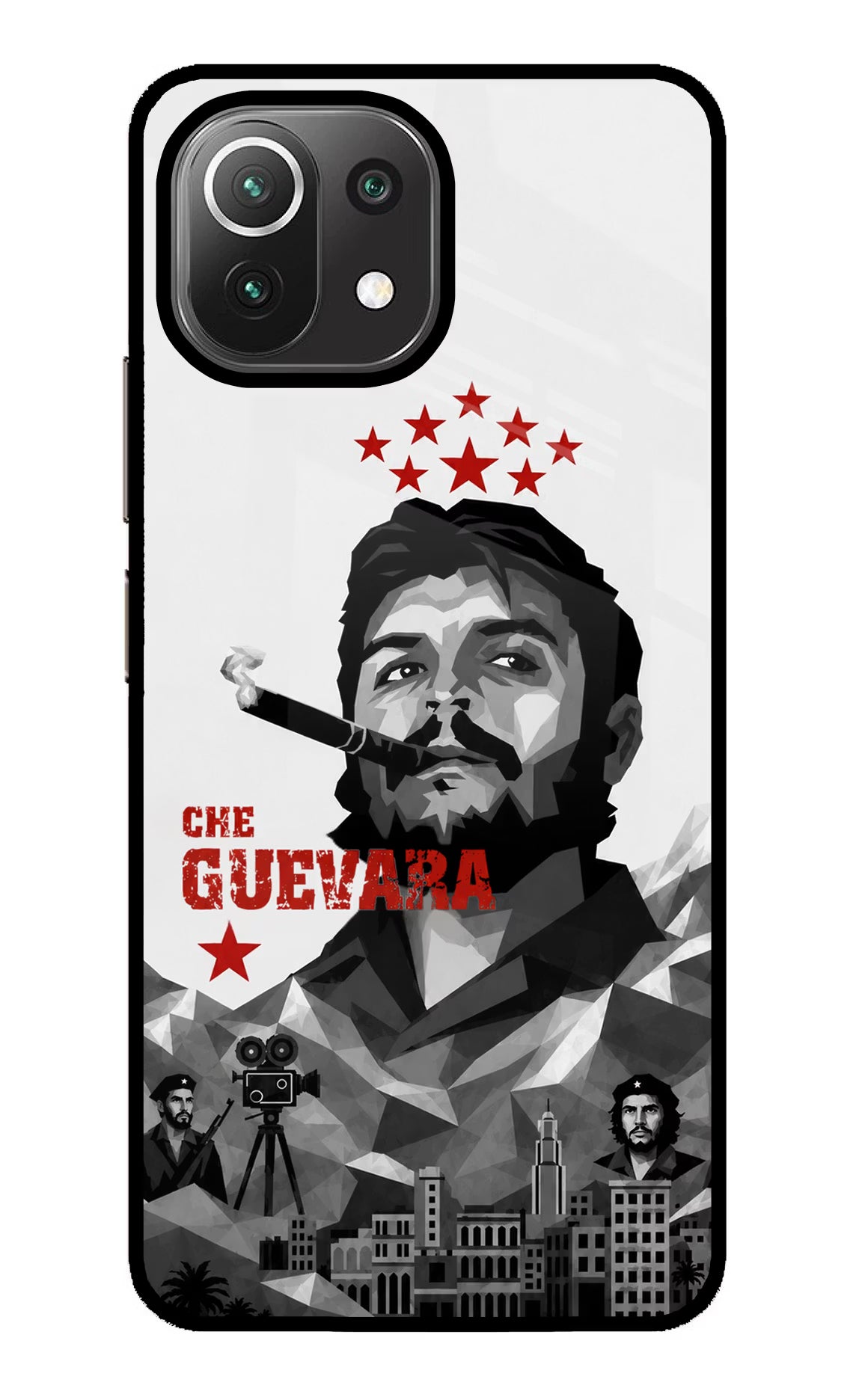 Che Guevara Iconic Mi 11 Lite NE 5G Glass Case - Che Guevara Iconic Mi 11 Lite NE 5G Glass Case Che Guevara Iconic Mi 11 Lite NE 5G Glass Case