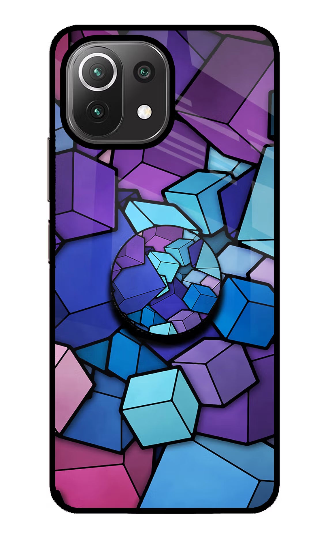 Cubic Abstract Mi 11 Lite NE 5G Pop Case - Cubic Abstract Mi 11 Lite NE 5G Pop Case by Casekaro Cubic Abstract Mi 11 Lite NE 5G Pop Case by Casekaro
