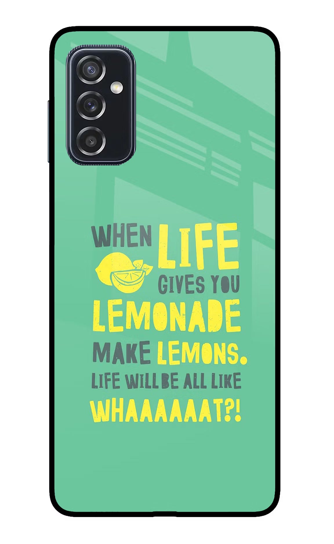 Quote Samsung M52 5G Back Cover - Quote Samsung M52 5G Glass Case Back Cover by Casekaro Quote Samsung M52 5G Glass Case Back Cover by Casekaro