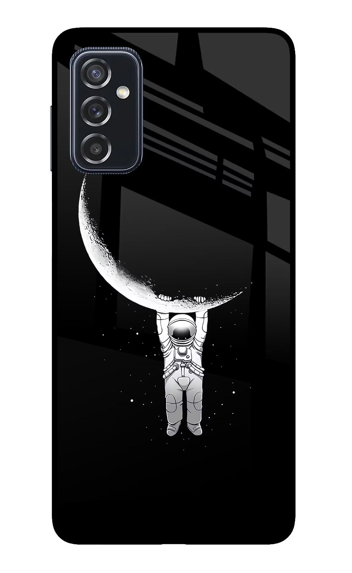 Moon Space Samsung M52 5G Back Cover - Moon Space Samsung M52 5G Glass Case Back Cover by Casekaro Moon Space Samsung M52 5G Glass Case Back Cover by Casekaro