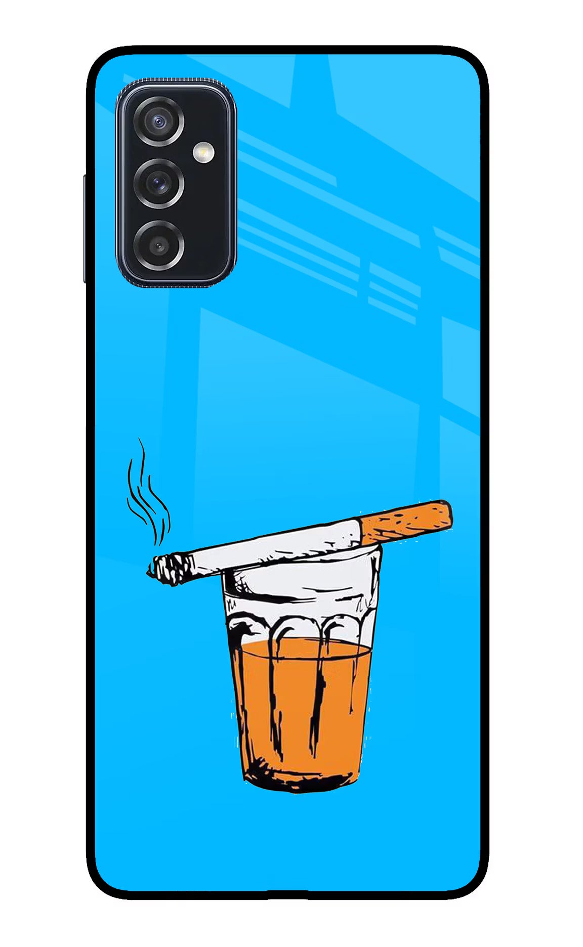 Chai Sutta Samsung M52 5G Back Cover - Chai Sutta Samsung M52 5G Glass Case Back Cover by Casekaro Chai Sutta Samsung M52 5G Glass Case Back Cover by Casekaro