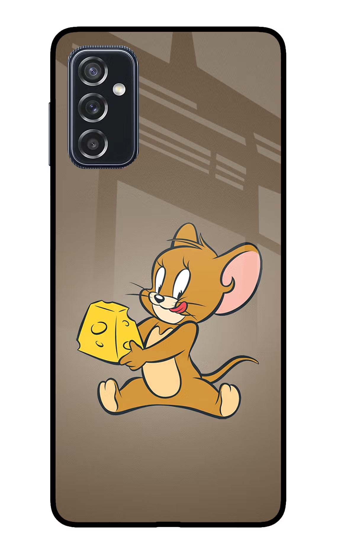 Jerry Samsung M52 5G Back Cover - Jerry Samsung M52 5G Glass Case Back Cover by Casekaro Jerry Samsung M52 5G Glass Case Back Cover by Casekaro