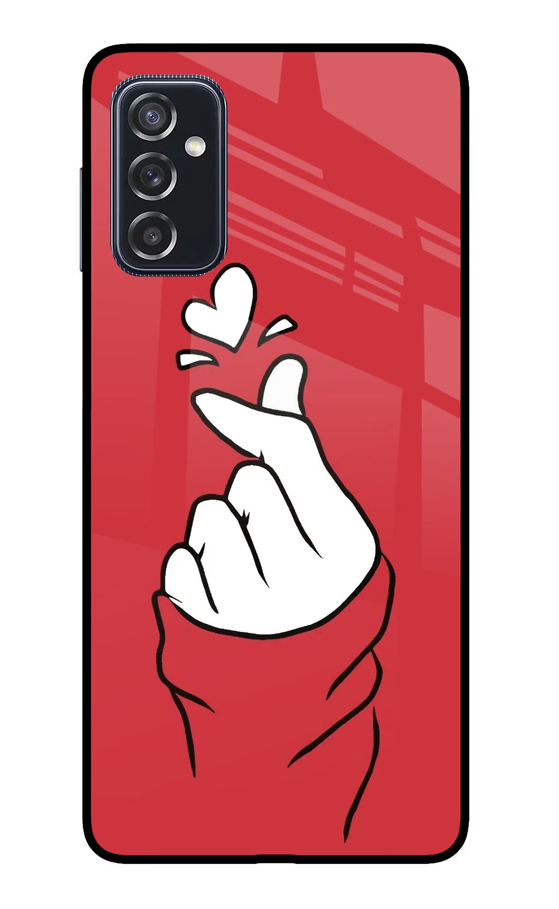 Korean Love Sign Samsung M52 5G Glass Case - Korean Love Sign Samsung M52 5G Glass Case Korean Love Sign Samsung M52 5G Glass Case