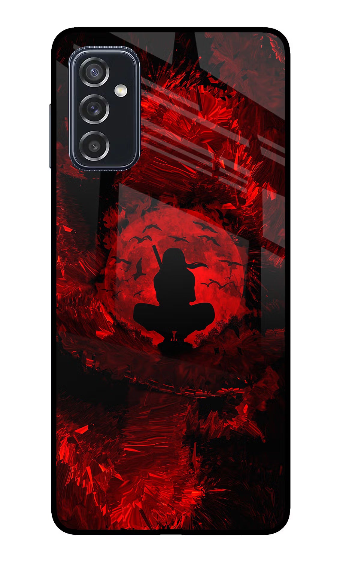 Itachi Uchiha Samsung M52 5G Back Cover - Itachi Uchiha Samsung M52 5G Glass Case Back Cover by Casekaro Itachi Uchiha Samsung M52 5G Glass Case Back Cover by Casekaro