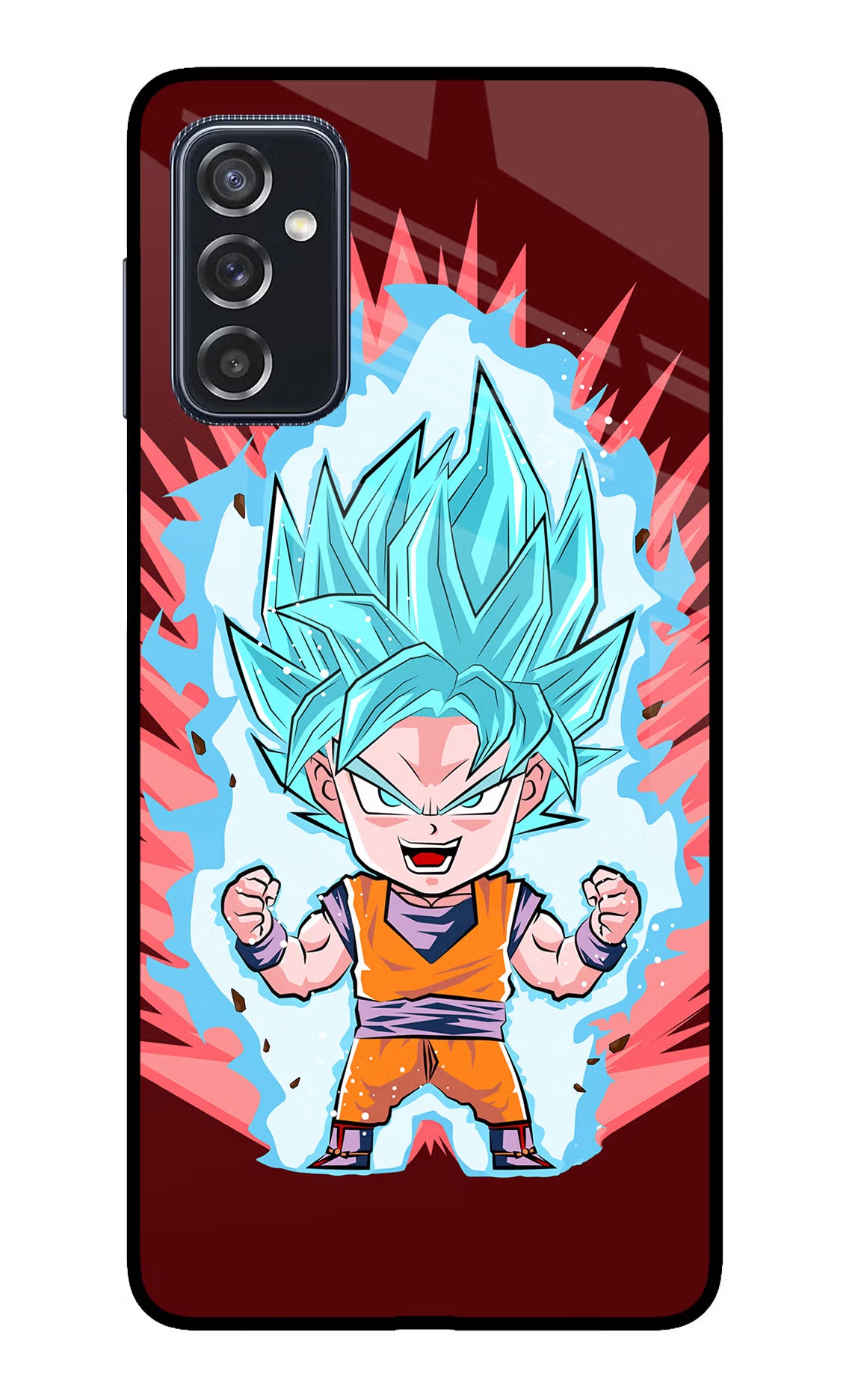 Goku Little Samsung M52 5G Back Cover - Goku Little Samsung M52 5G Glass Case Back Cover by Casekaro Goku Little Samsung M52 5G Glass Case Back Cover by Casekaro