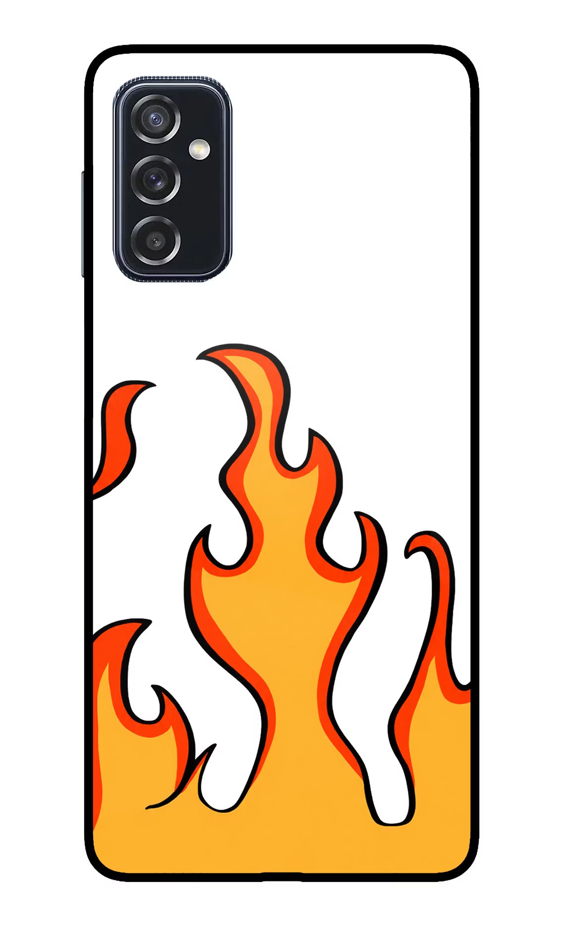 Fired Up – White Samsung M52 5G Glass Case - Fired Up – White Samsung M52 5G Glass Case Fired Up – White Samsung M52 5G Glass Case