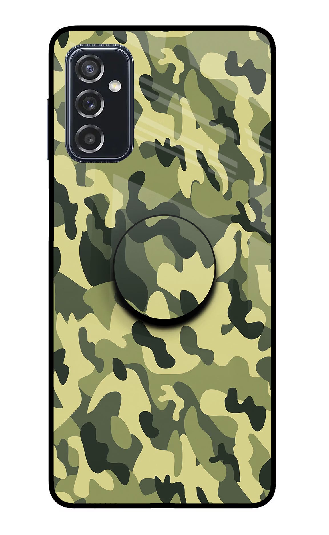 Camouflage Samsung M52 5G Glass Case - Camouflage Samsung M52 5G Glass Case Camouflage Samsung M52 5G Glass Case