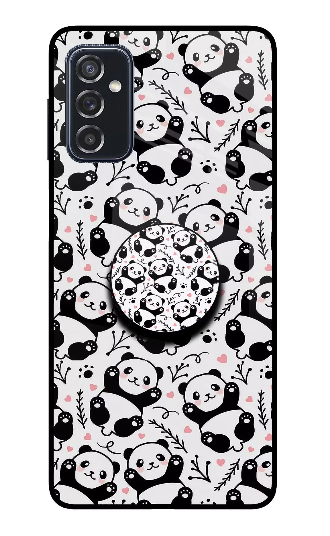 Cute Panda Samsung M52 5G Glass Case - Cute Panda Samsung M52 5G Glass Case Cute Panda Samsung M52 5G Glass Case