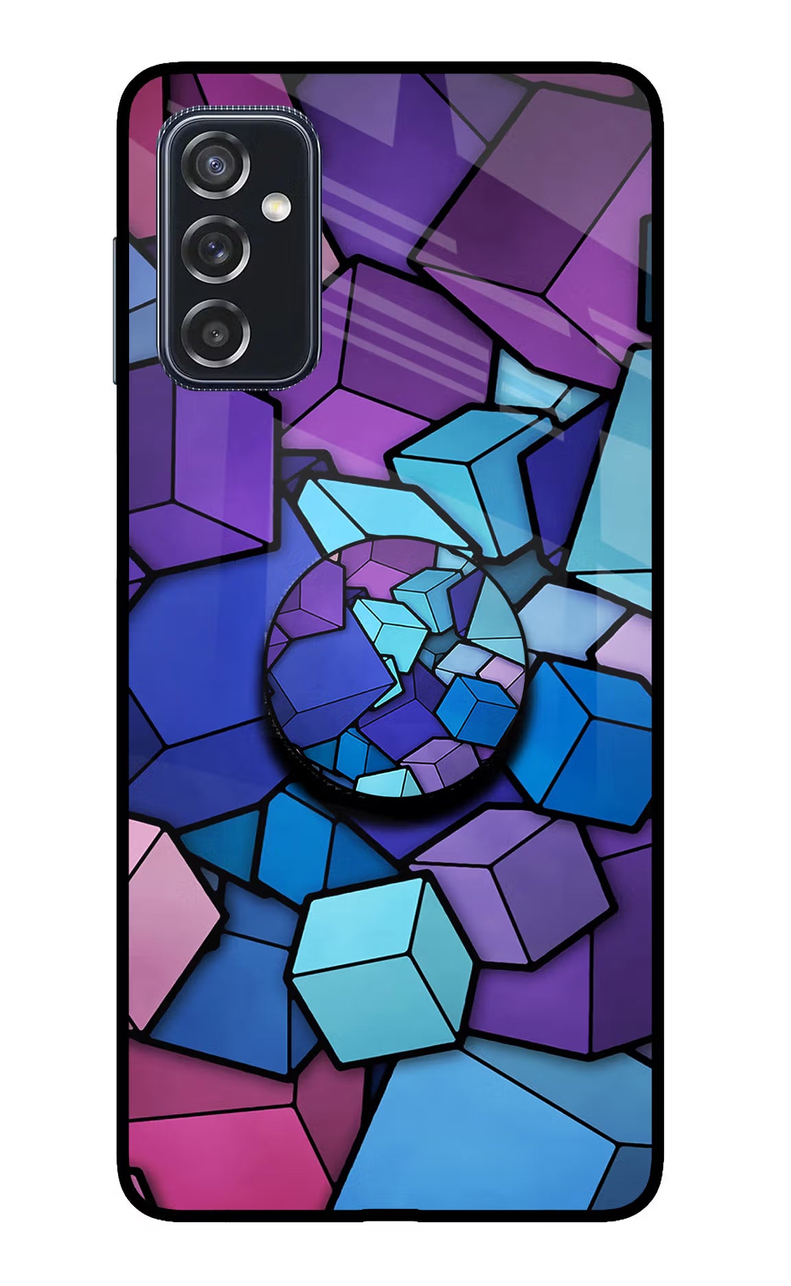 Cubic Abstract Samsung M52 5G Pop Case - Cubic Abstract Samsung M52 5G Pop Case by Casekaro Cubic Abstract Samsung M52 5G Pop Case by Casekaro
