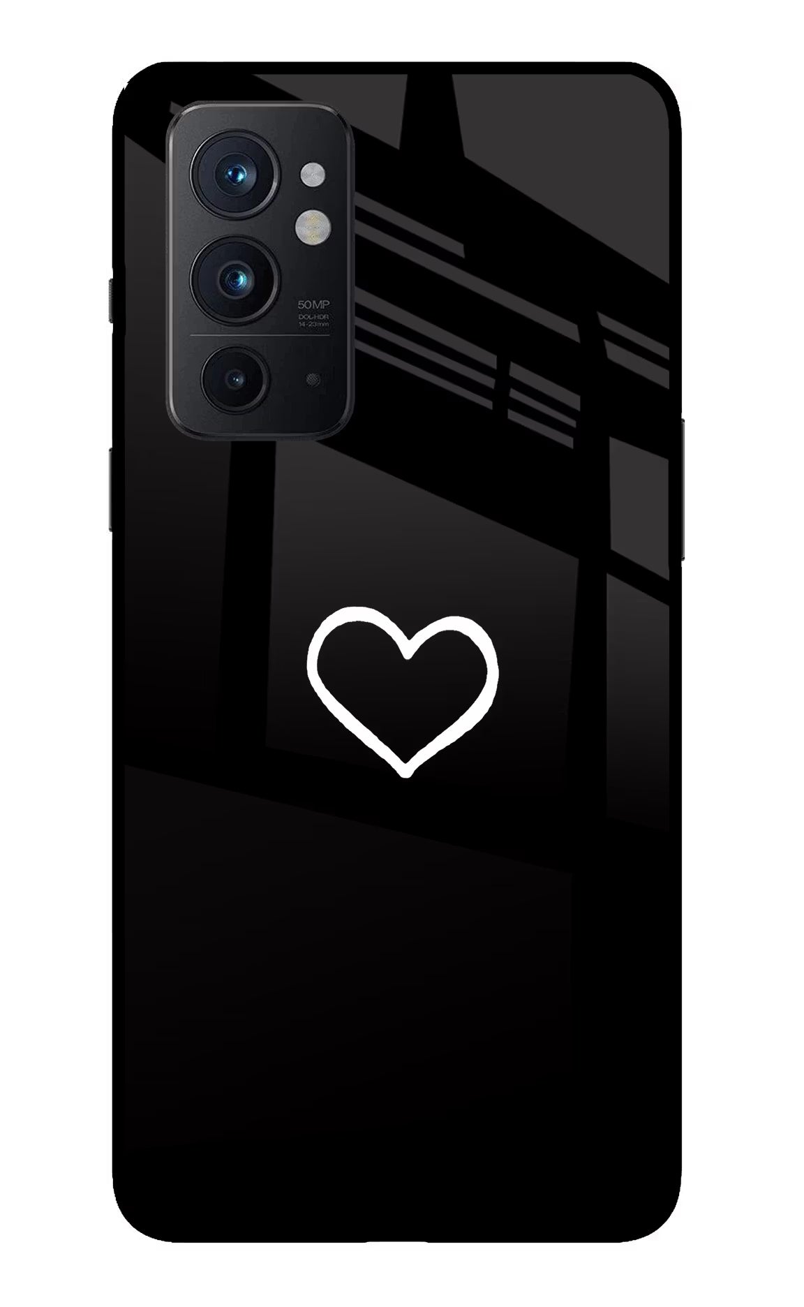 Heart Oneplus 9RT Back Cover - Heart Oneplus 9RT Glass Case Back Cover by Casekaro Heart Oneplus 9RT Glass Case Back Cover by Casekaro
