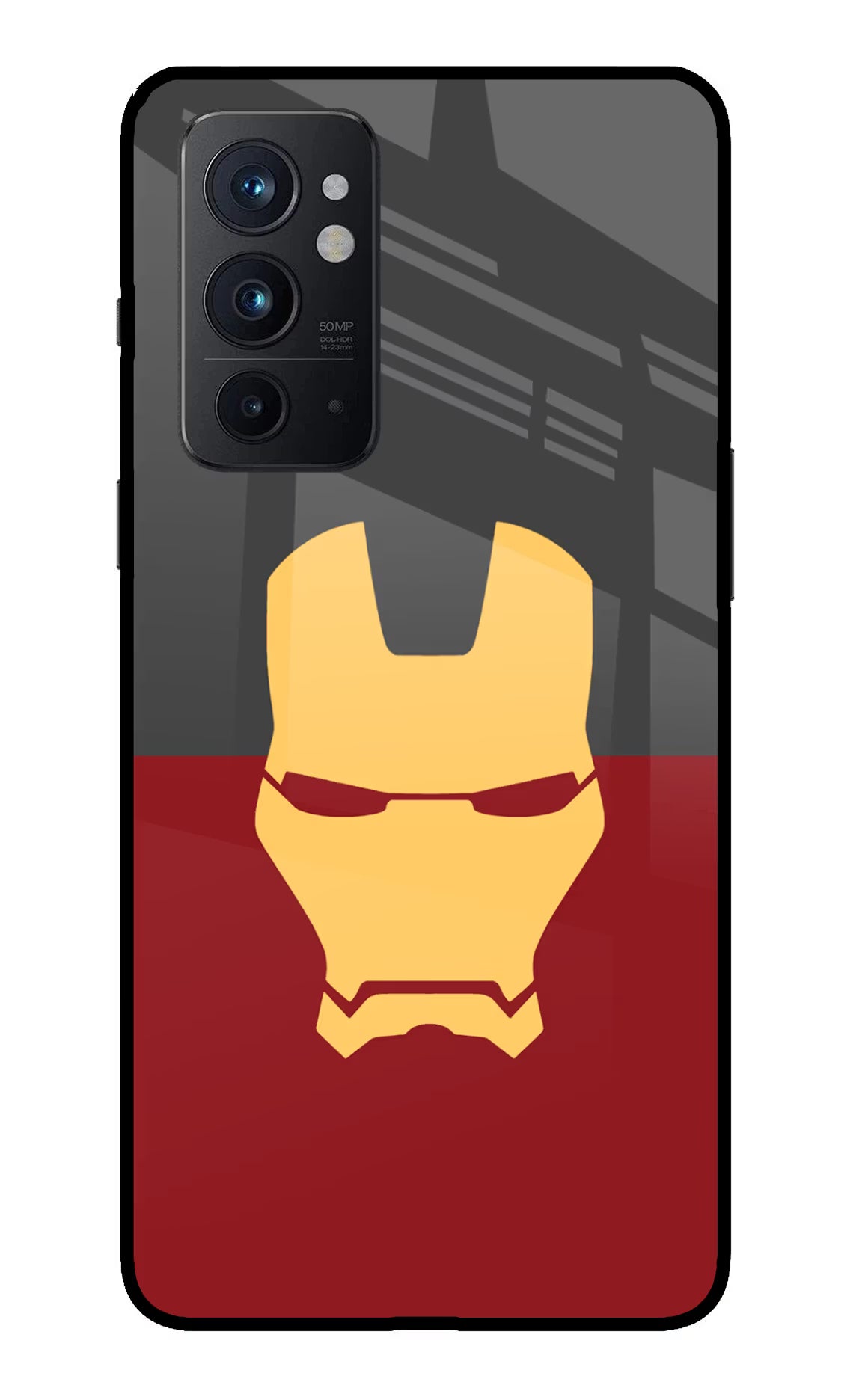 Ironman Oneplus 9RT Back Cover - Ironman Oneplus 9RT Glass Case Back Cover by Casekaro Ironman Oneplus 9RT Glass Case Back Cover by Casekaro