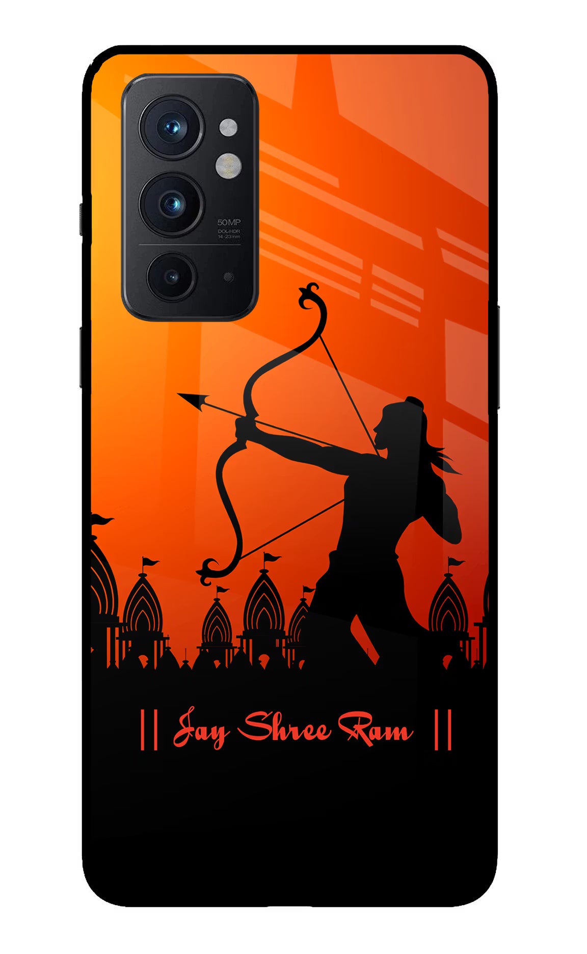 Lord Ram - 4 Oneplus 9RT Back Cover - Lord Ram - 4 Oneplus 9RT Glass Case Back Cover by Casekaro Lord Ram - 4 Oneplus 9RT Glass Case Back Cover by Casekaro