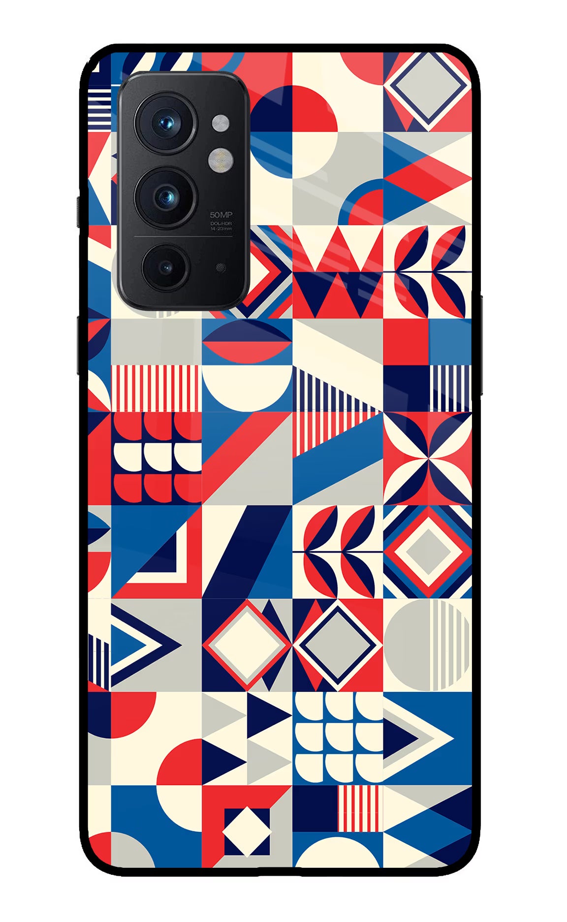 Colorful Pattern Oneplus 9RT Back Cover - Colorful Pattern Oneplus 9RT Glass Case Back Cover by Casekaro Colorful Pattern Oneplus 9RT Glass Case Back Cover by Casekaro