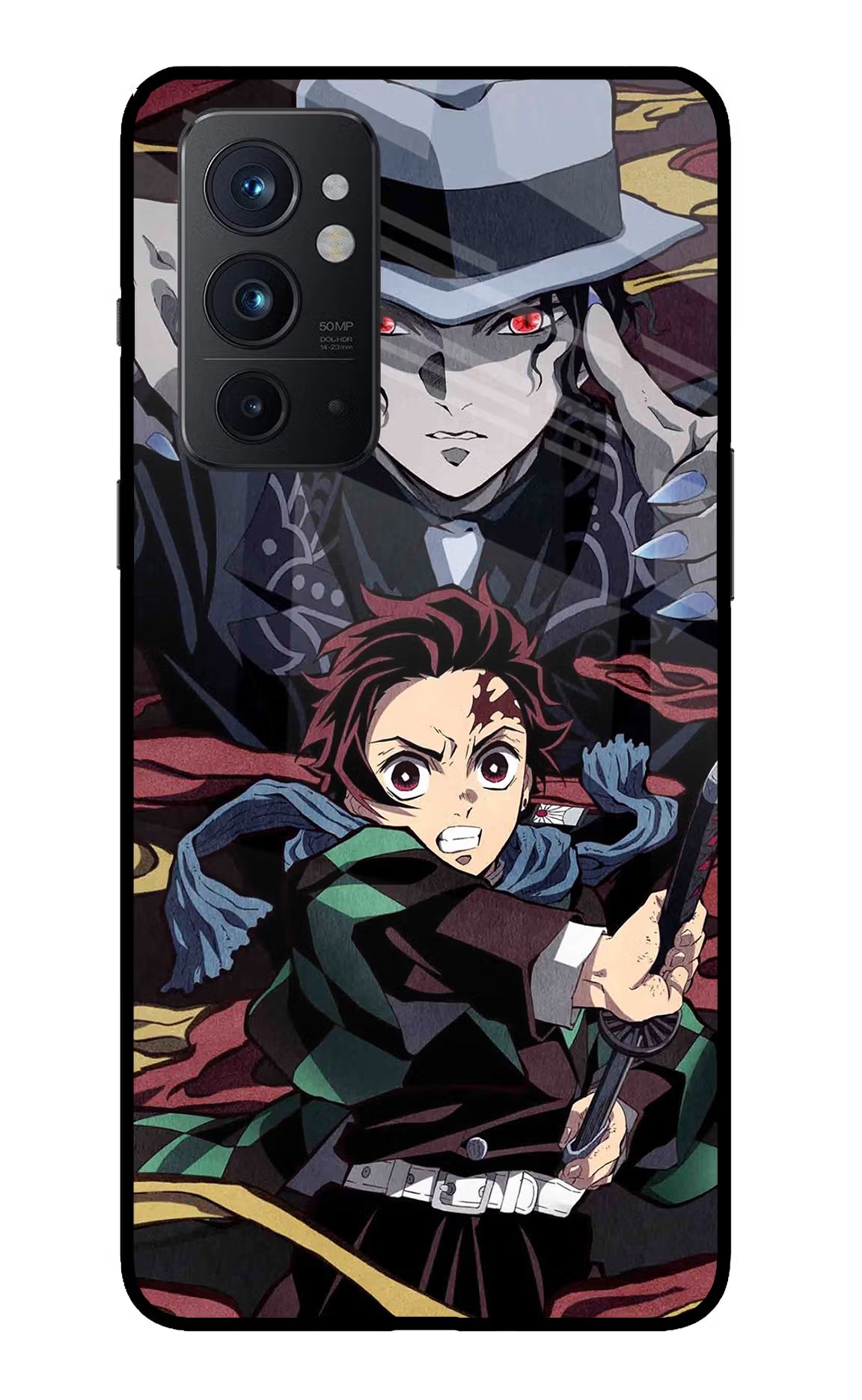Demon Slayer Oneplus 9RT Back Cover - Demon Slayer Oneplus 9RT Glass Case Back Cover by Casekaro Demon Slayer Oneplus 9RT Glass Case Back Cover by Casekaro