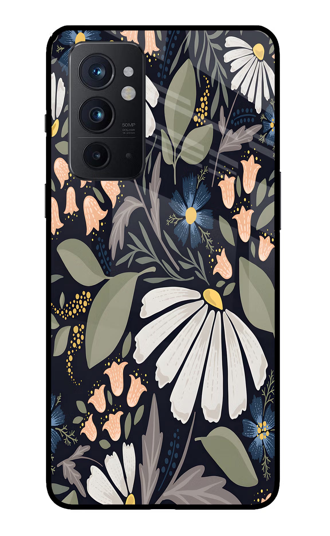 Flowers Art Oneplus 9RT Glass Case - Flowers Art Oneplus 9RT Glass Case Flowers Art Oneplus 9RT Glass Case
