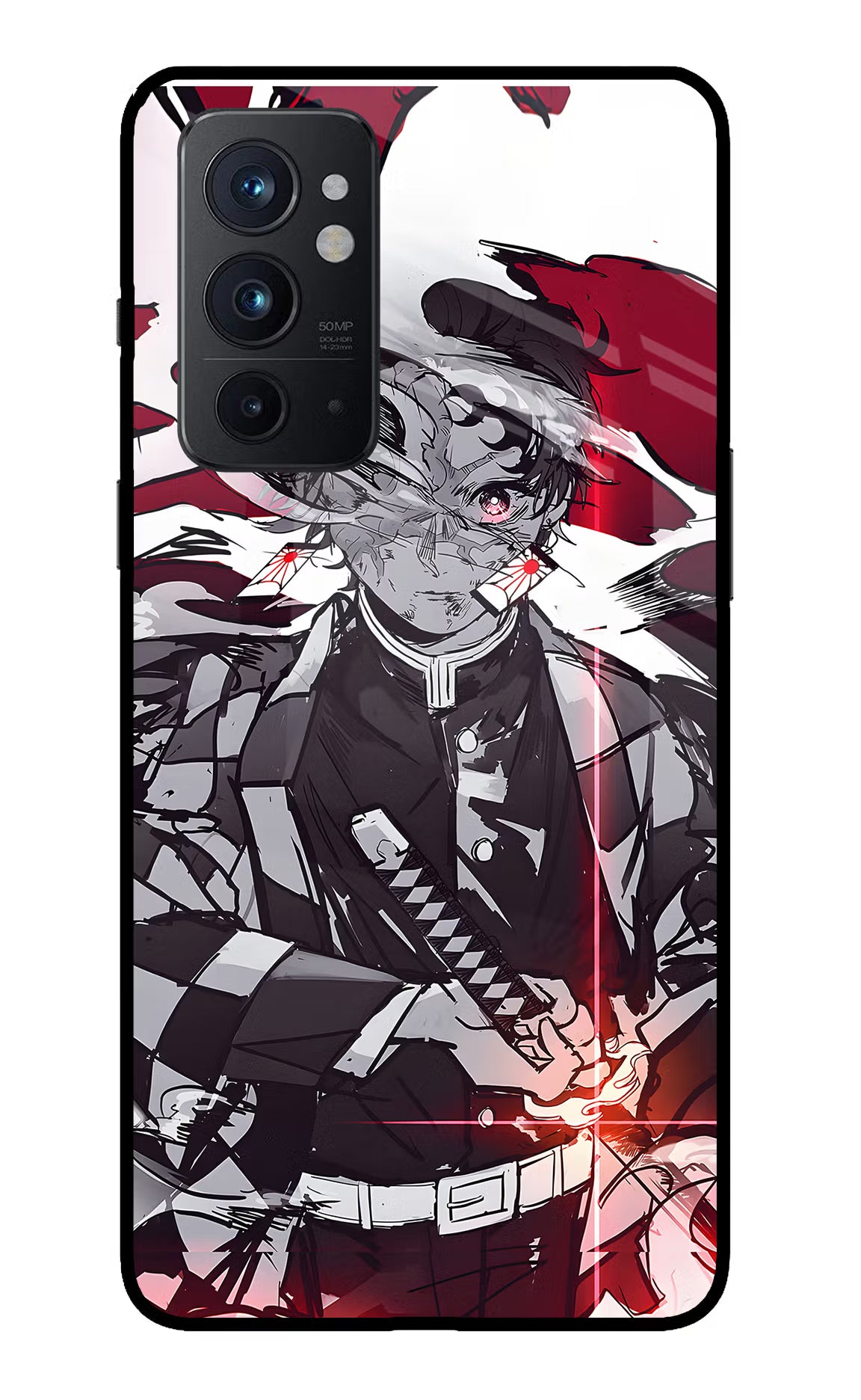 Demon Slayer Oneplus 9RT Back Cover - Demon Slayer Oneplus 9RT Glass Case Back Cover by Casekaro Demon Slayer Oneplus 9RT Glass Case Back Cover by Casekaro