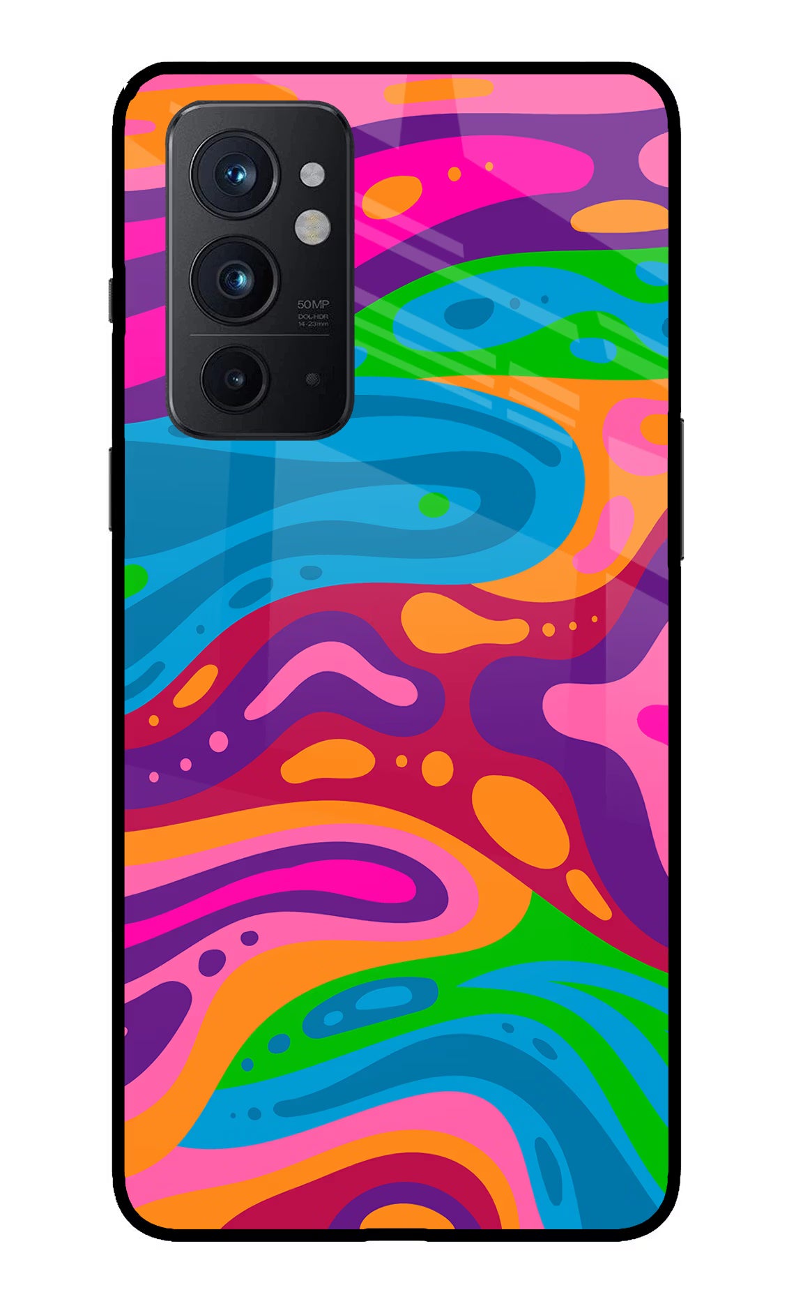 Trippy Pattern Oneplus 9RT Glass Case - Trippy Pattern Oneplus 9RT Glass Case Trippy Pattern Oneplus 9RT Glass Case
