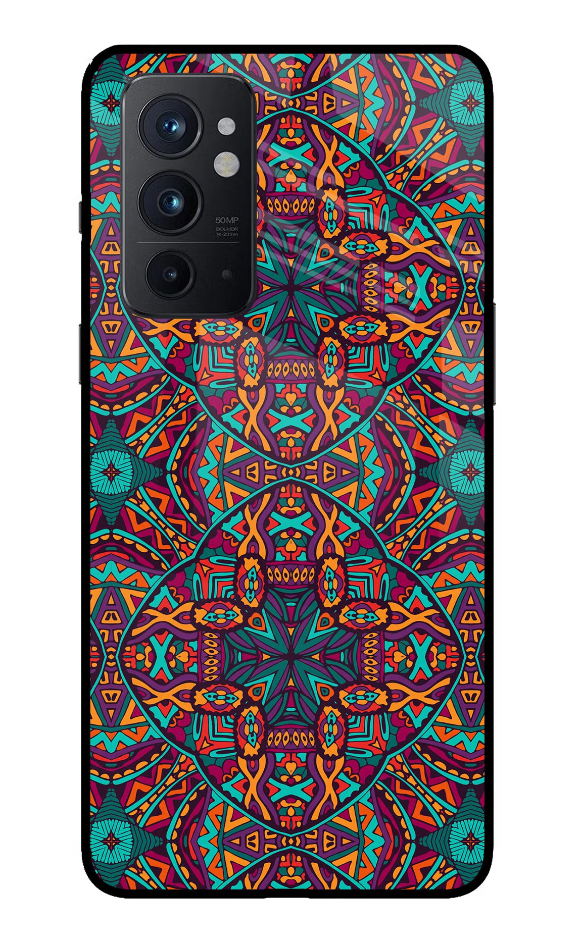 Colour Mandala Oneplus 9RT Glass Case - Colour Mandala Oneplus 9RT Glass Case Colour Mandala Oneplus 9RT Glass Case