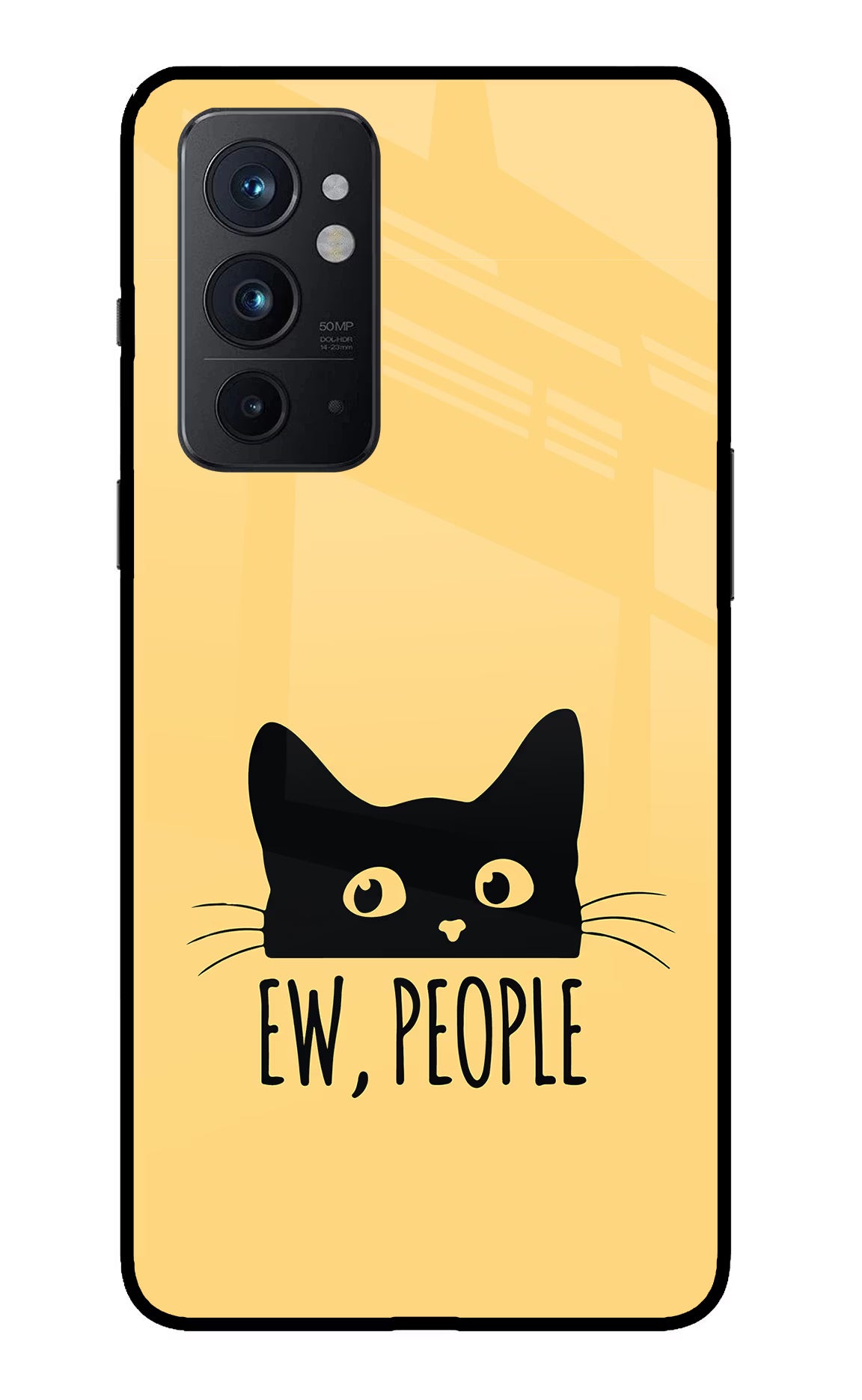Ew People Catitude Oneplus 9RT Back Cover - Ew People Catitude Oneplus 9RT Glass Case Back Cover by Casekaro Ew People Catitude Oneplus 9RT Glass Case Back Cover by Casekaro