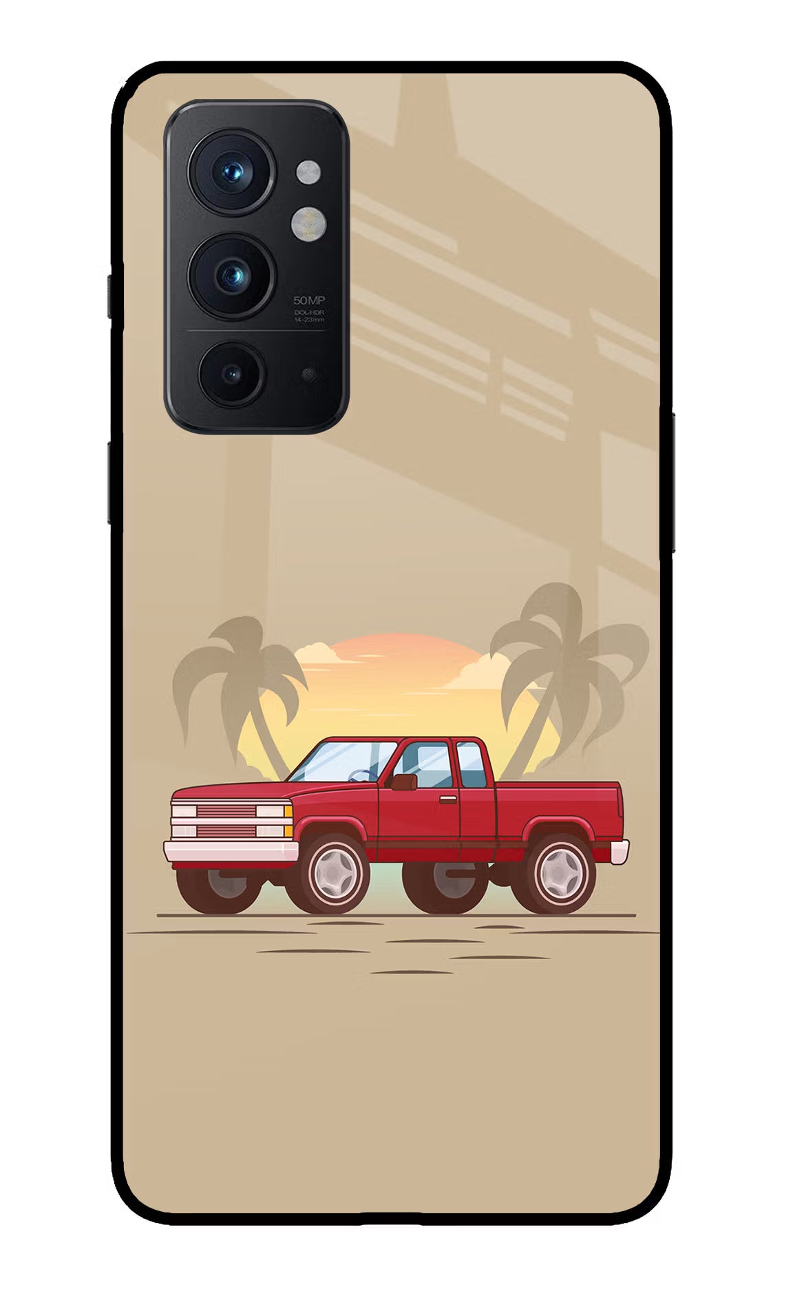 Desert Classic Drive Oneplus 9RT Back Cover - Desert Classic Drive Oneplus 9RT Glass Case Back Cover by Casekaro Desert Classic Drive Oneplus 9RT Glass Case Back Cover by Casekaro